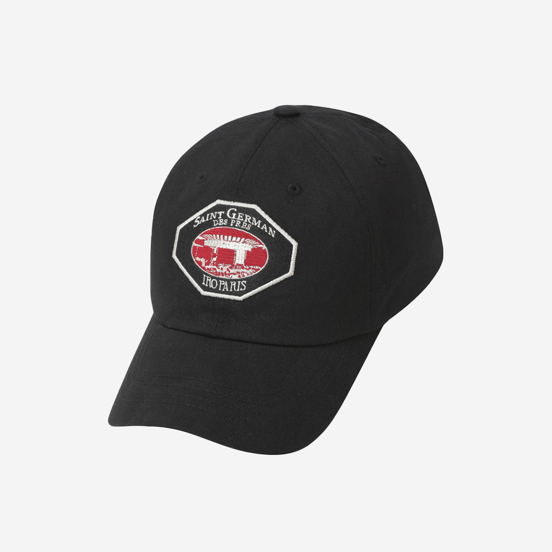 IXRAM23502BKX Iro Saint German Solid Ball Cap Black