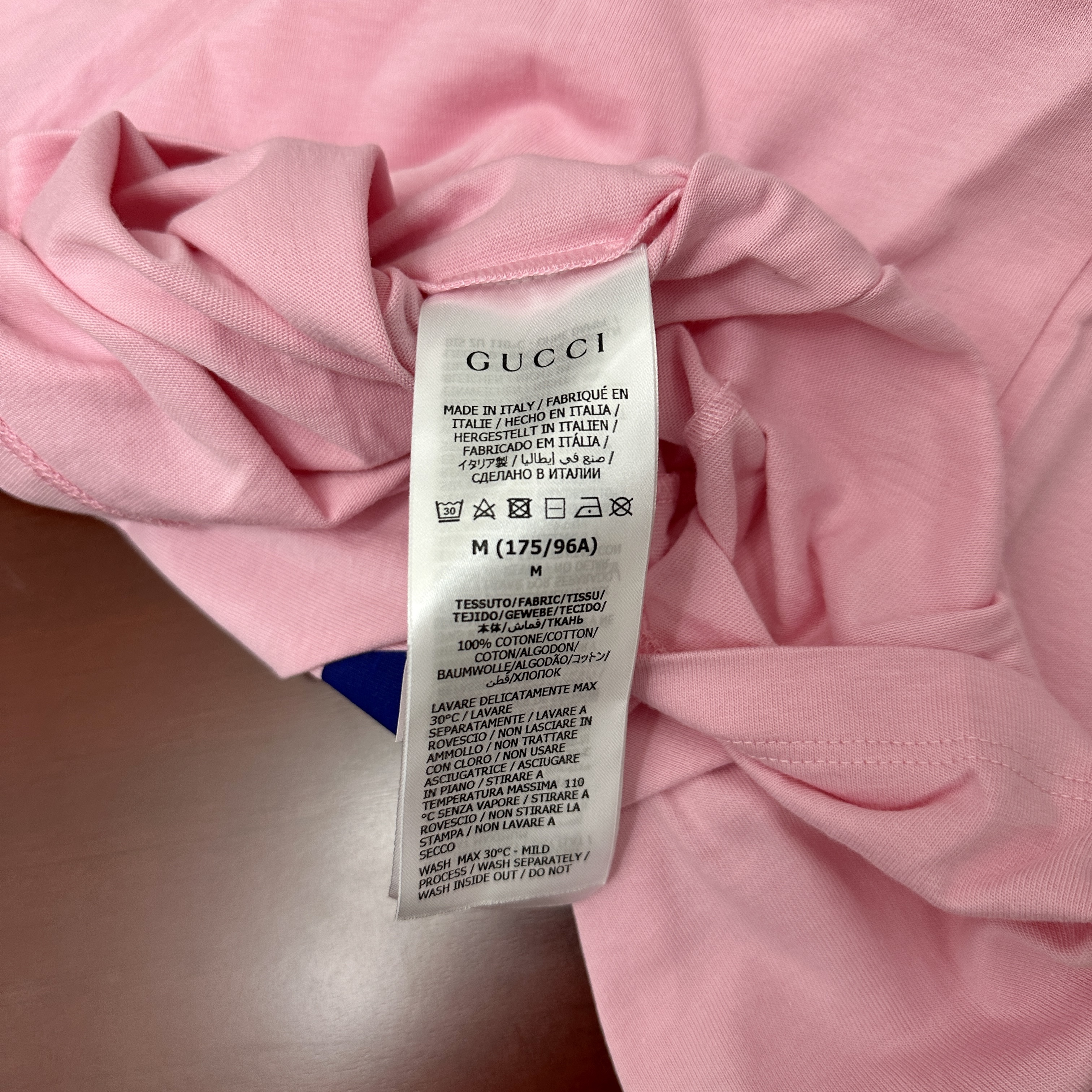 Gucci x Adidas Cotton Jersey T-Shirt Light Pink 착용 스타일 - 3