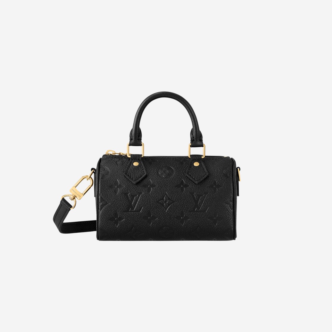 Louis Vuitton Nano Speedy Monogram Empreinte Leather Black 상세 이미지 1