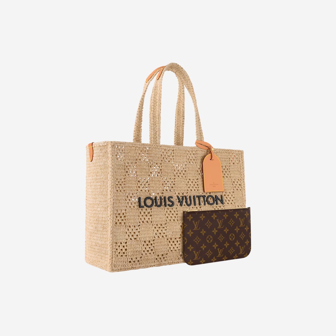 Louis Vuitton Shopper Bag MM Natural Beige 상세 이미지 2