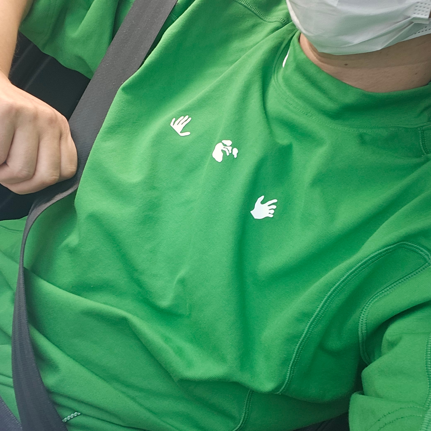 Nike x Off-White Mock Neck Short Sleeve Top Kelly Green - Asia 착용 스타일