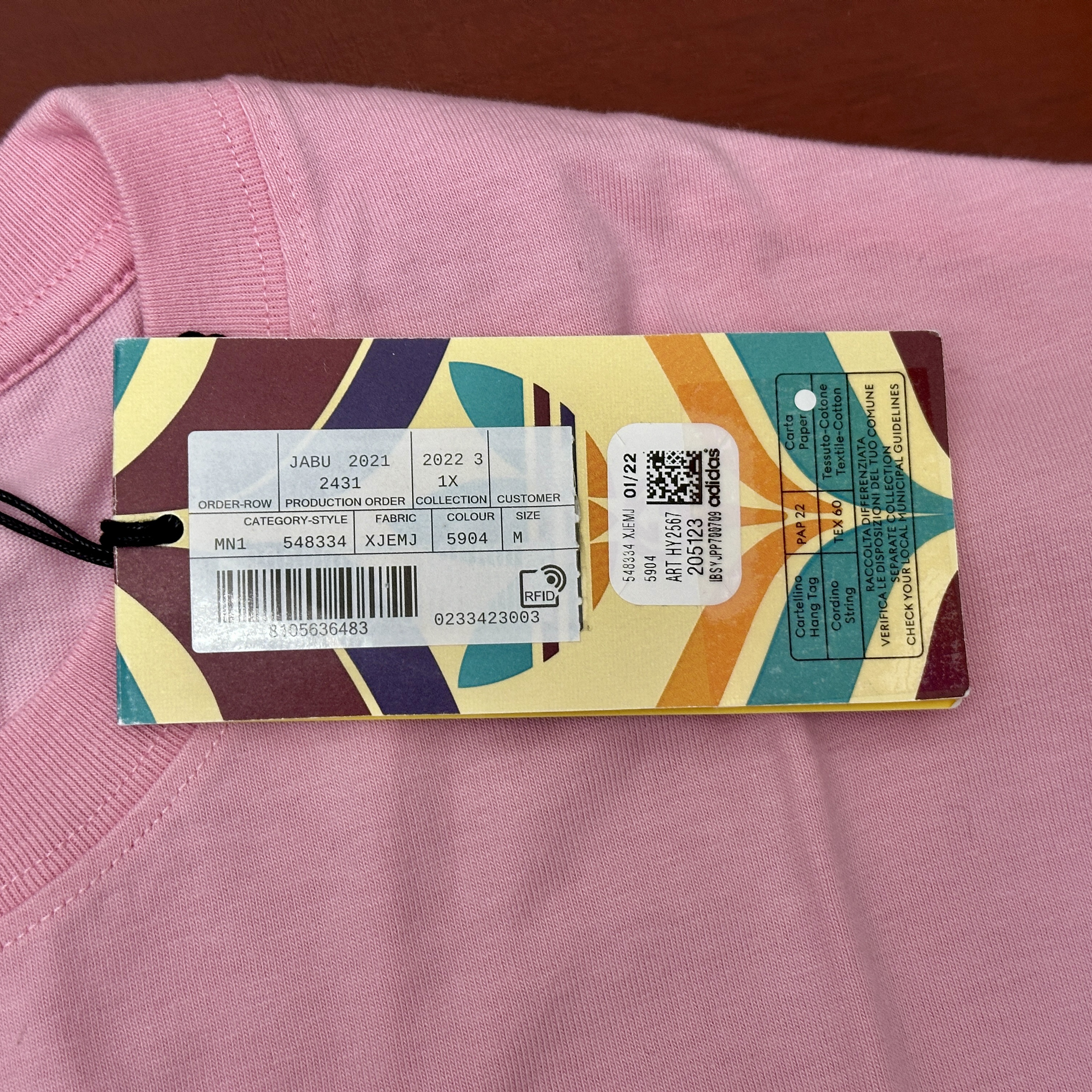 Gucci x Adidas Cotton Jersey T-Shirt Light Pink 착용 스타일 - 4