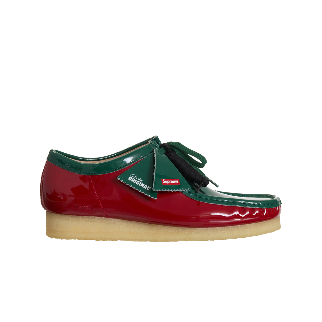 클락스 x 슈프림 페이턴트 레더 왈라비 멀티컬러(Clarks x Supreme Patent Leather Wallabee Multicolor) - 1