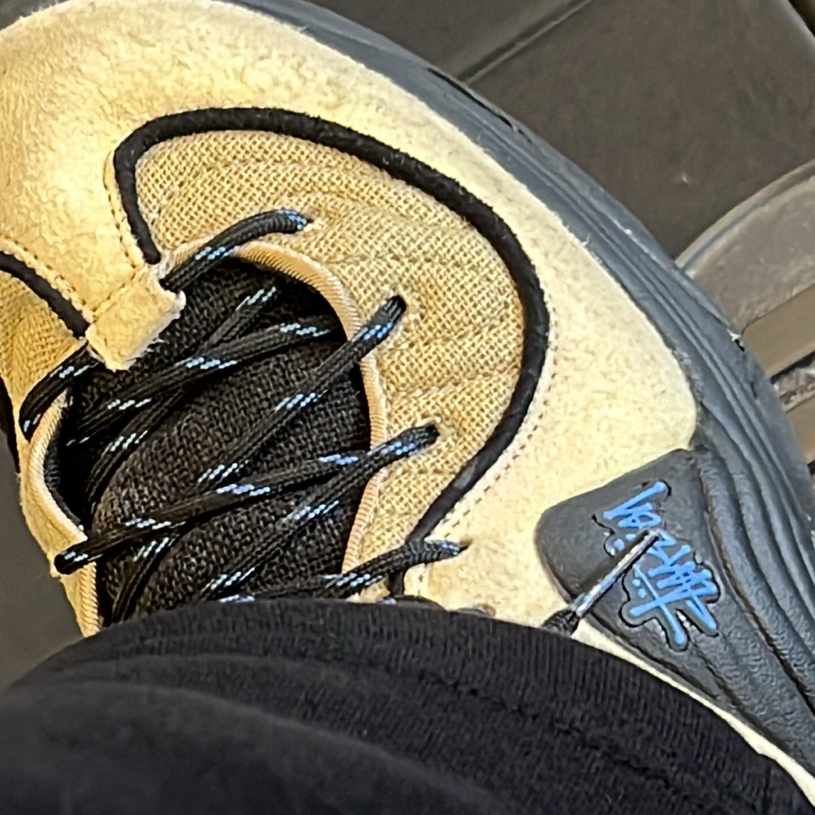 Nike x Stussy Air Penny II Rattan and Limestone 착용 스타일