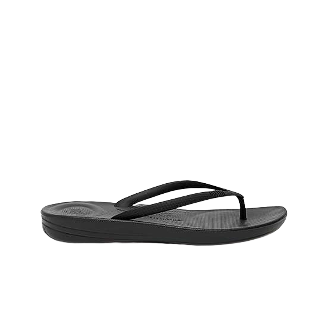E54-090 (W) FITFLOP Iqushion Ergonomic Flip Flops All Black