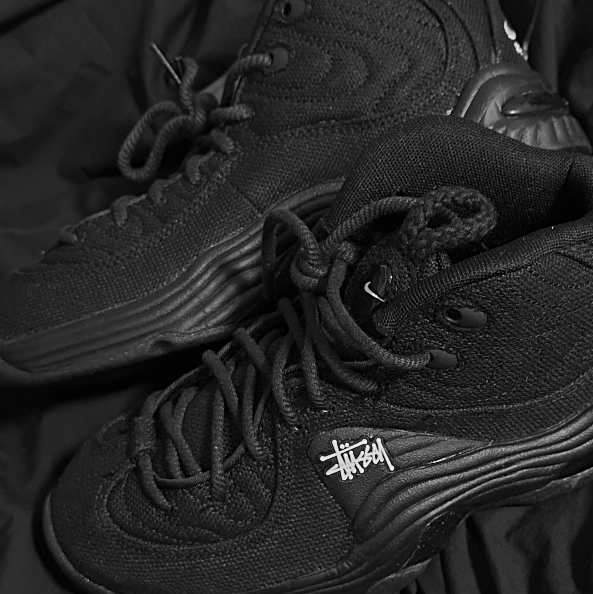 Nike x Stussy Air Penny II Black 착용 스타일