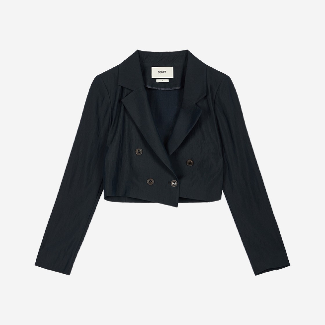 (W) Deinet Crop Blazer Jacket Navy 상세 이미지 1