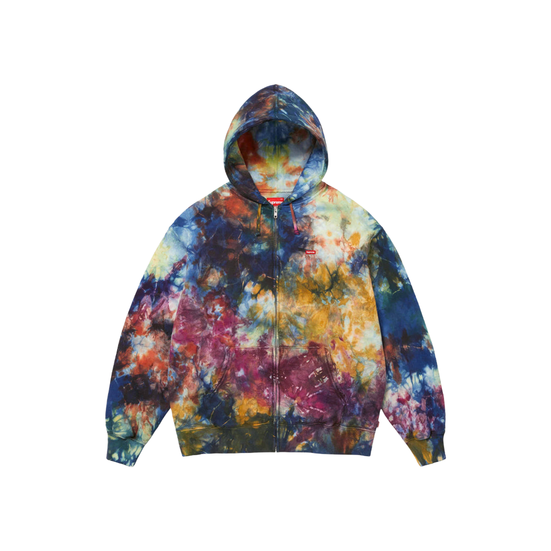 Supreme Overdyed Small Box Zip Up Hooded Sweatshirt Multicolor - 24SS 상세 이미지 1