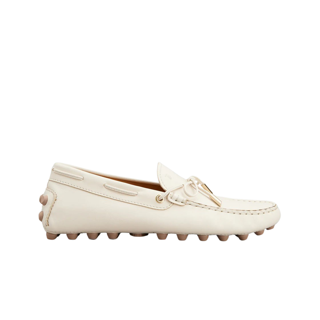 XXW52K05030N6MC019 (W) Tod's Gommino Leather Bubble Off White