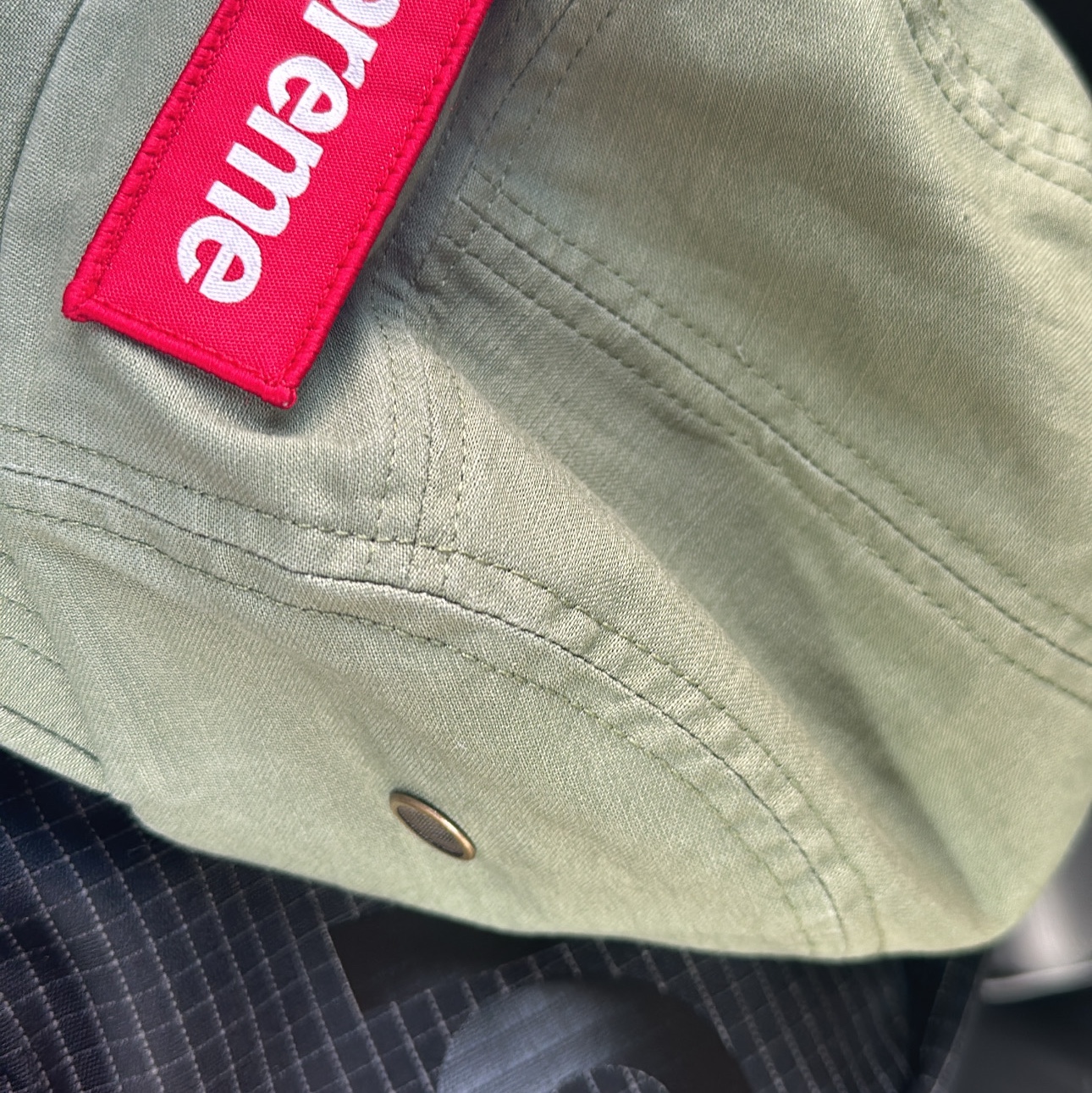 Supreme Military Camp Cap Olive - 24SS 착용 스타일