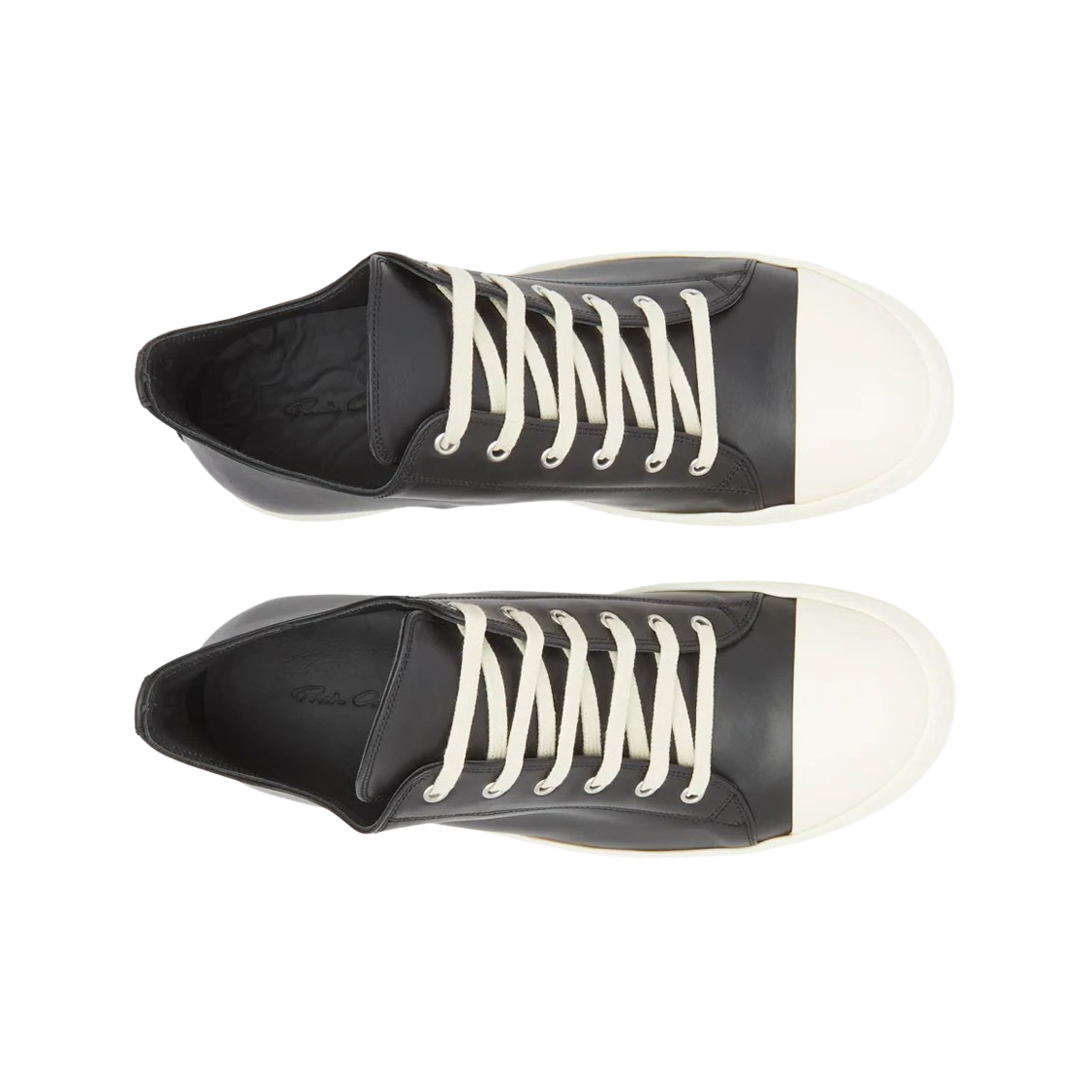 릭 오웬스 룩소르 로우 스니커즈 블랙 밀크(Rick Owens Luxor Low Sneakers Black Milk) - 2