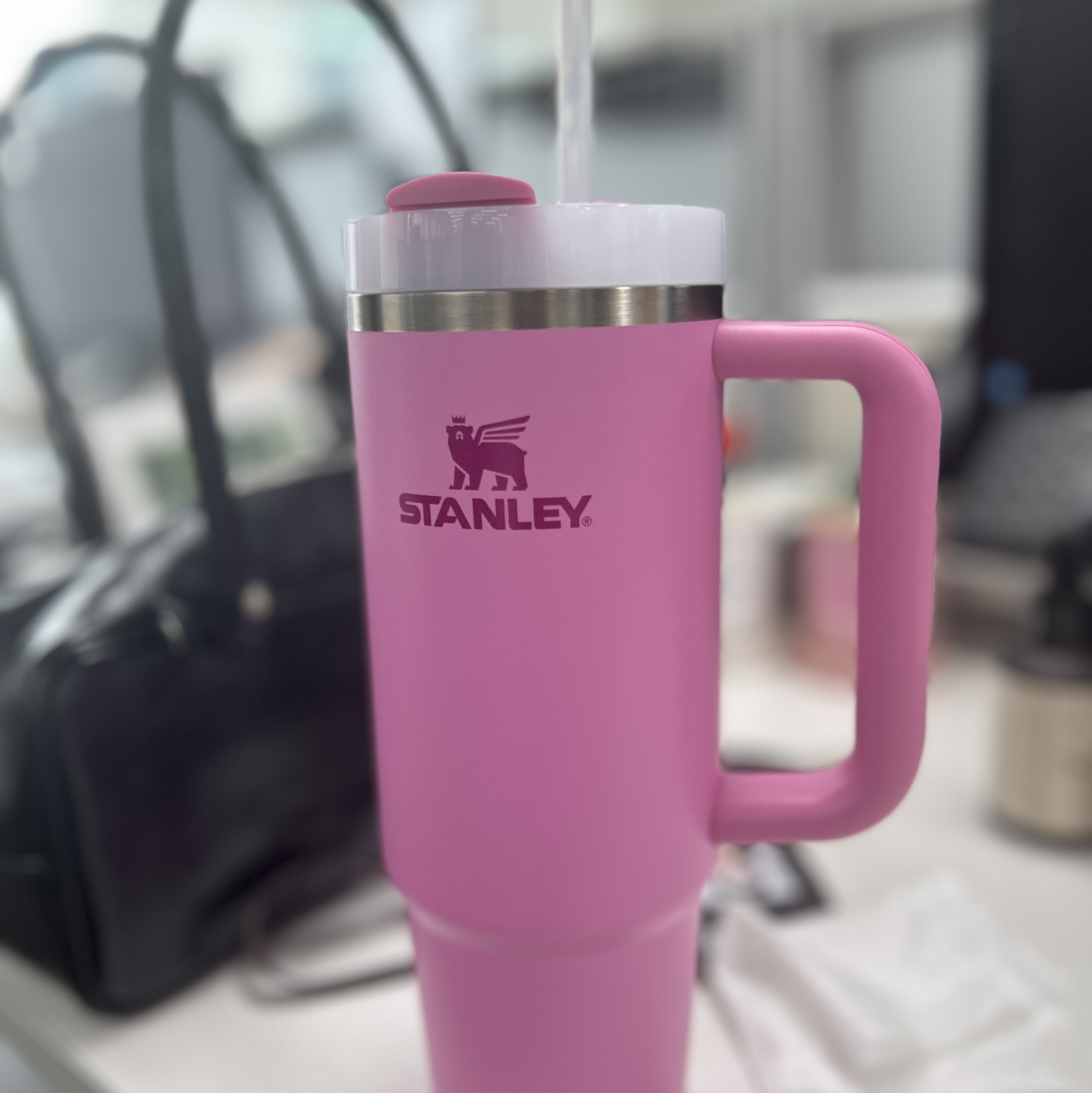 Stanley The Quencher H2.0 Flowstate Tumbler 887ml Peony 착용 스타일 - 1