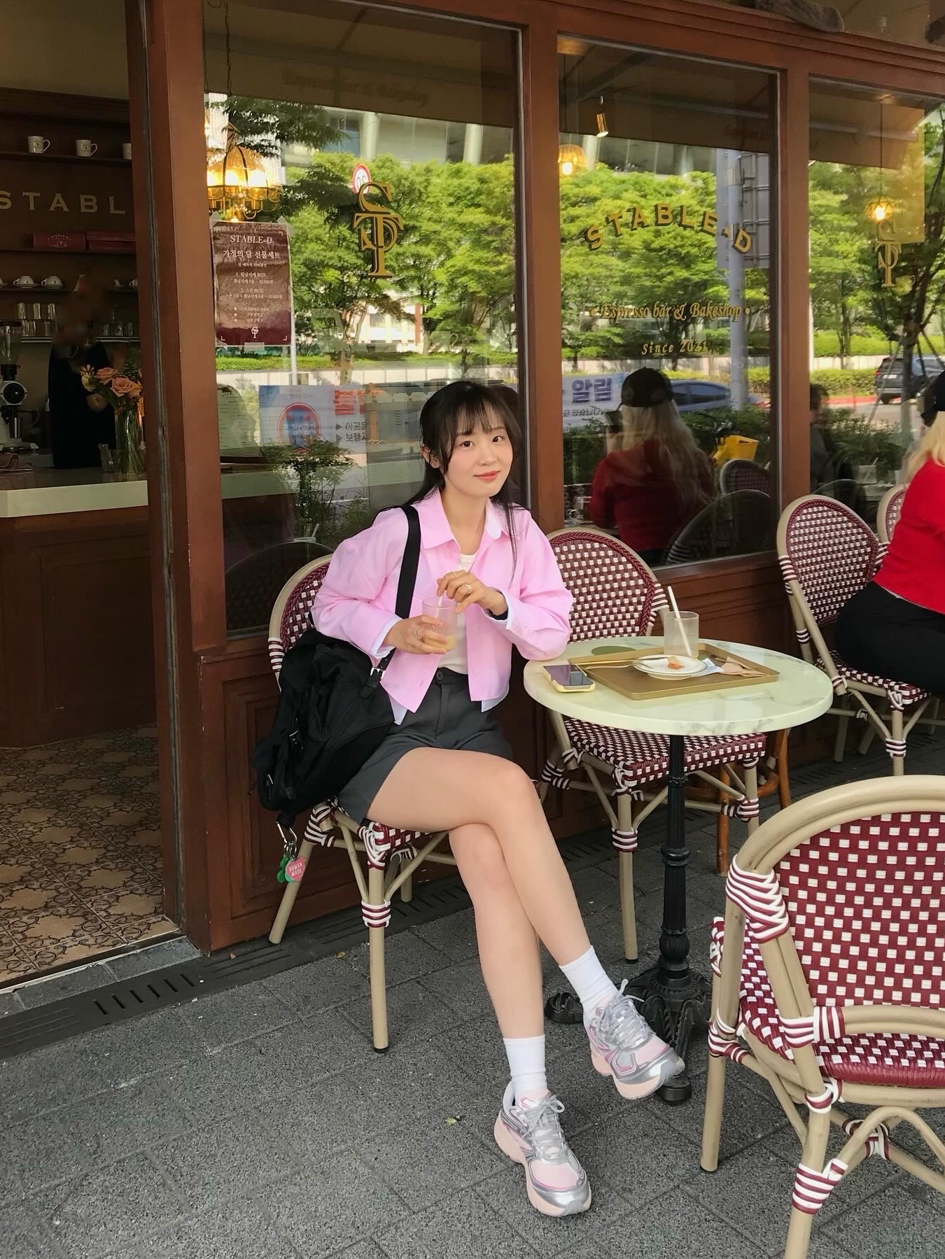 Fila Interun Pink Blossom 착용 스타일 - 2