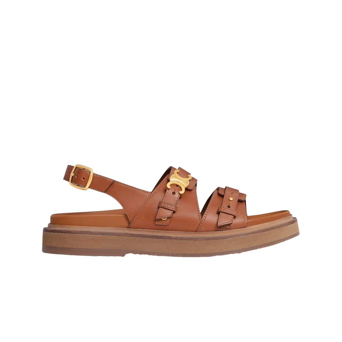 TIPPI TRIOMPHE SANDAL IN MOCHA BROWN CALFSKIN