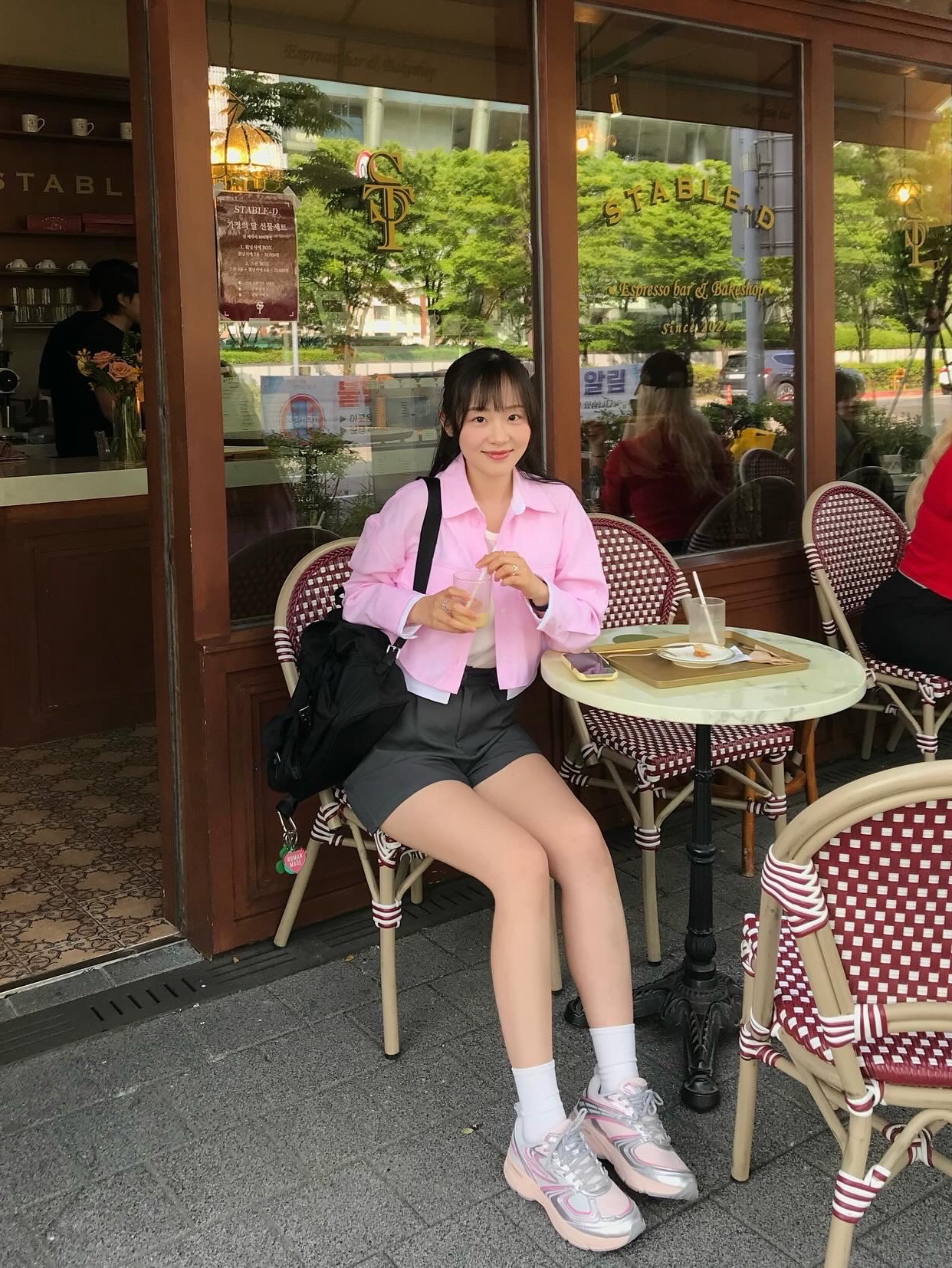 Fila Interun Pink Blossom 착용 스타일 - 1