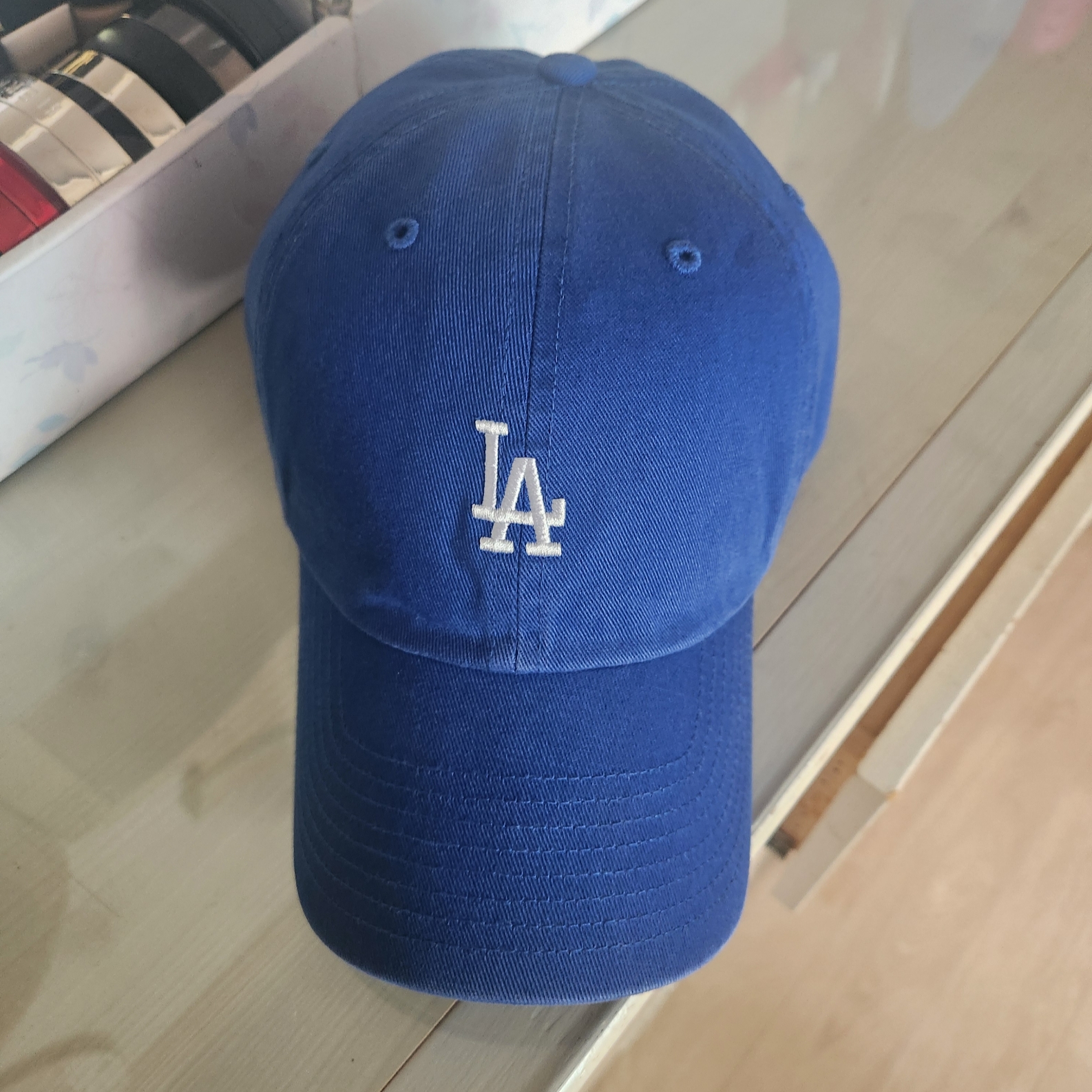 47 Brand LA Dodgers Base Runner Clean Up Royal 착용 스타일