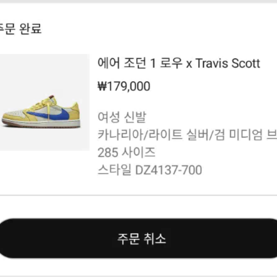 (W) Jordan 1 x Travis Scott Retro Low OG SP Canary 착용 스타일