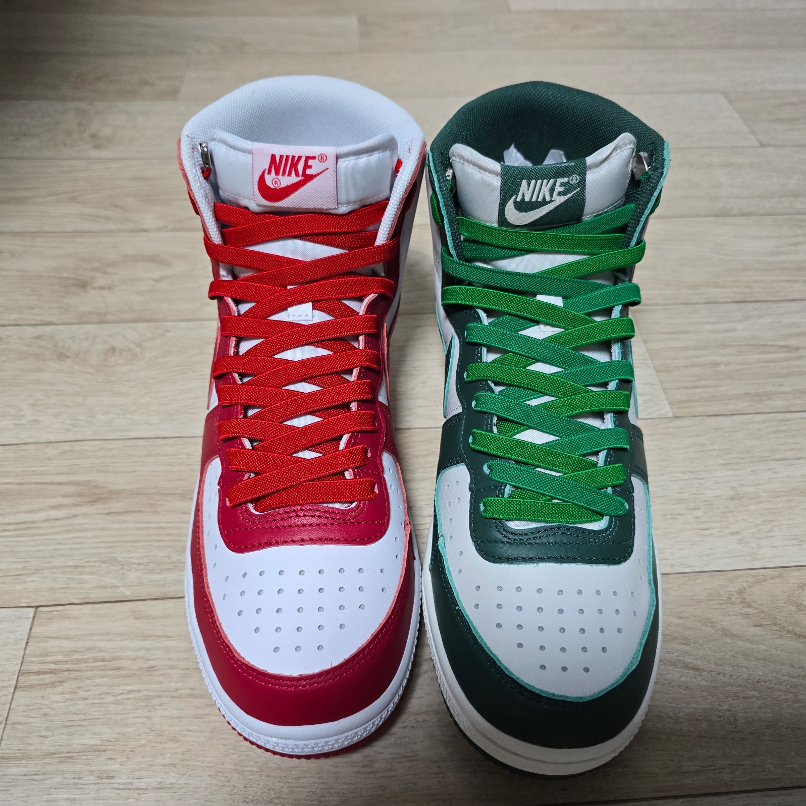 Nike Terminator High University Red and White 착용 스타일