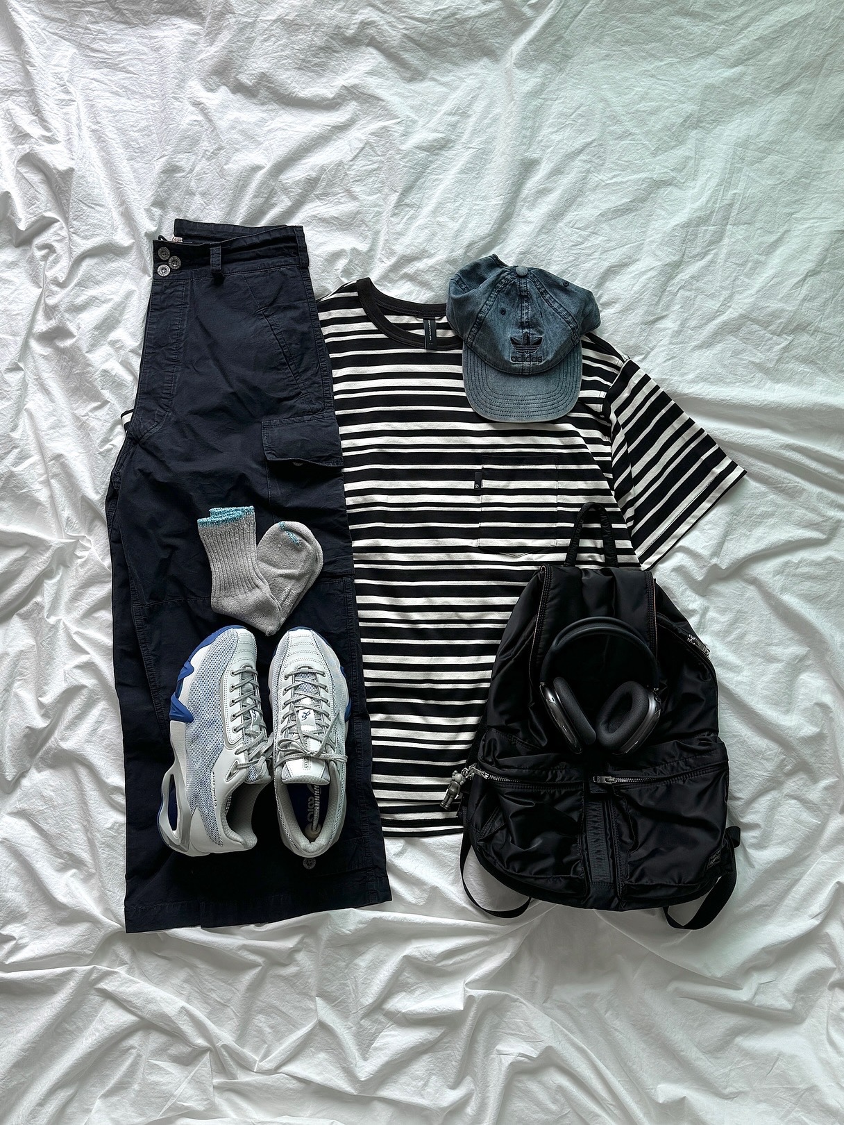 Porter Tanker Backpack Black, Asics x Kiko Kostadinov Novalis Gel-Teremoa Snow White Asics Blue 착용 스타일 - 1