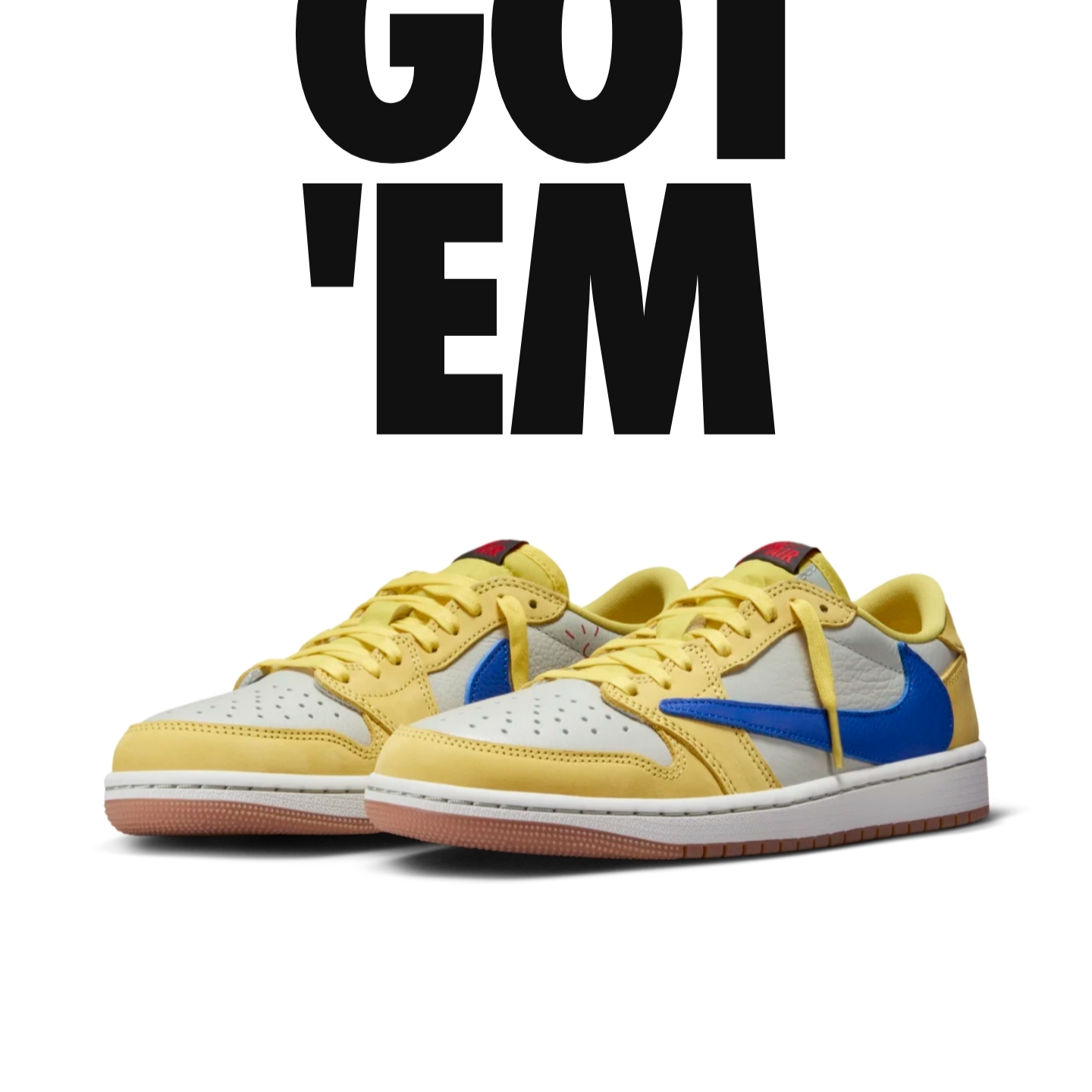 (W) Jordan 1 x Travis Scott Retro Low OG SP Canary 착용 스타일
