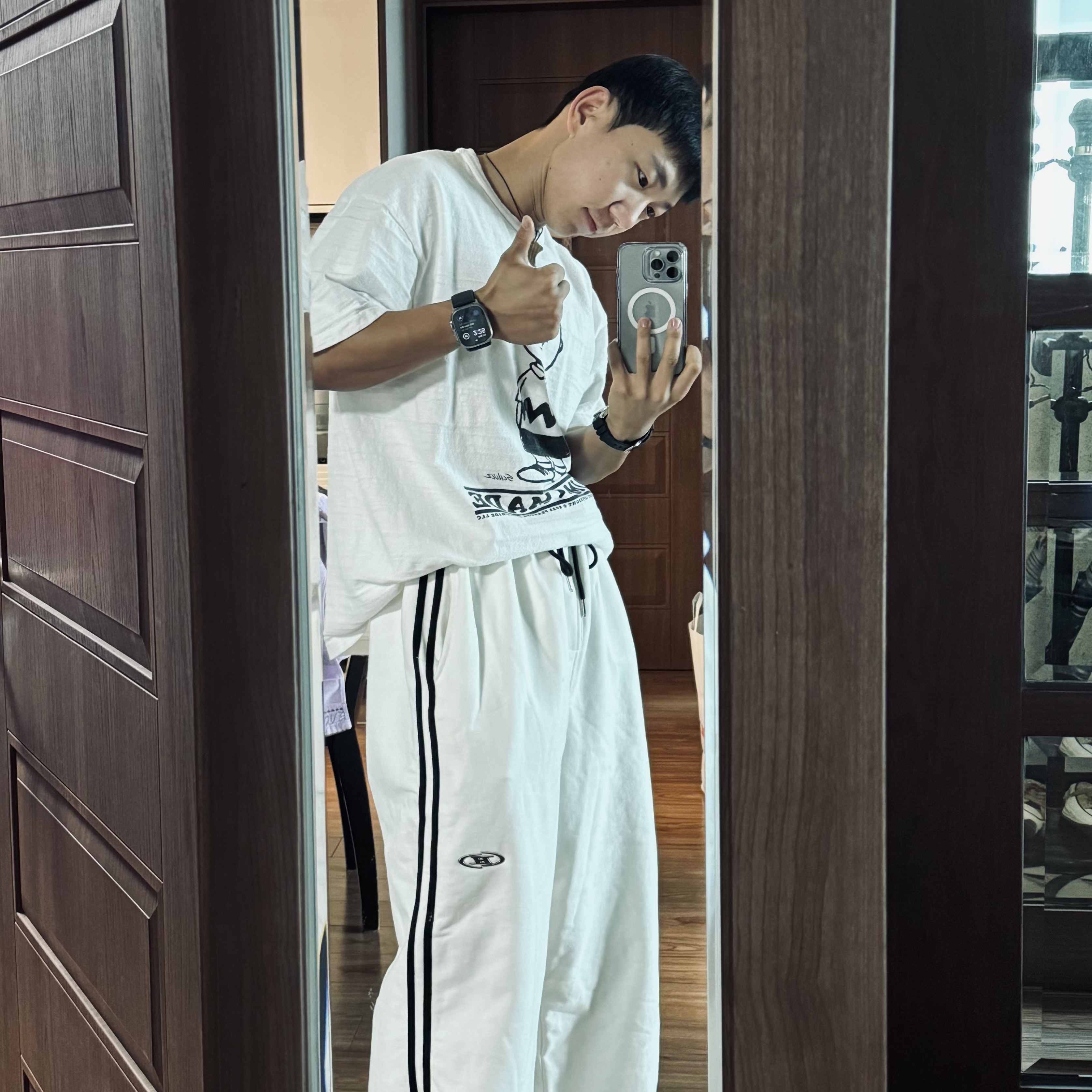 Human Made Peanuts T-Shirt #2 White 착용 스타일