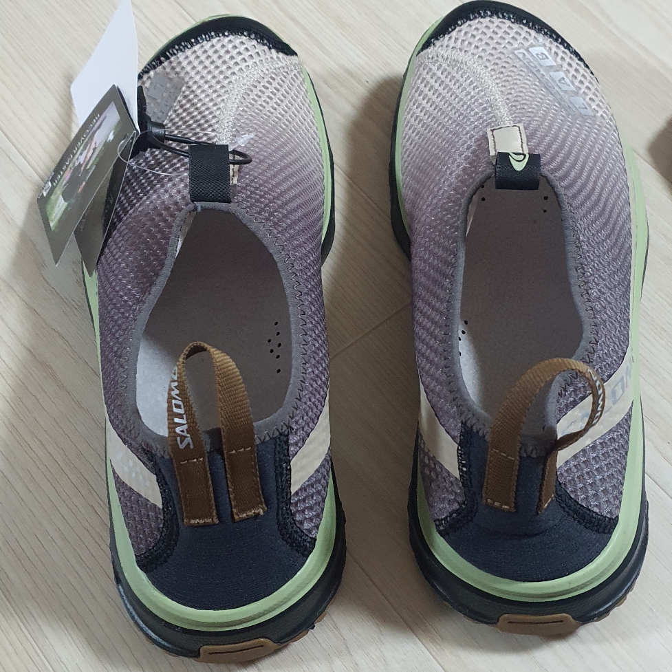 Salomon RX Moc 3.0 Feather Gray Plum Kitten 착용 스타일 - 1