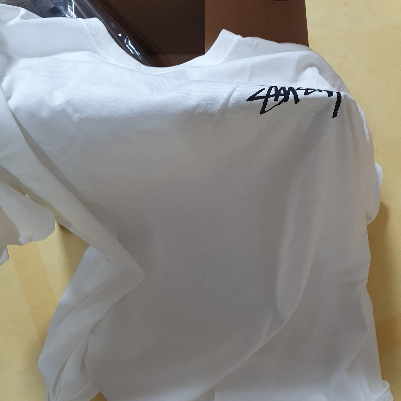 Stussy Diced Out T-Shirt White 착용 스타일