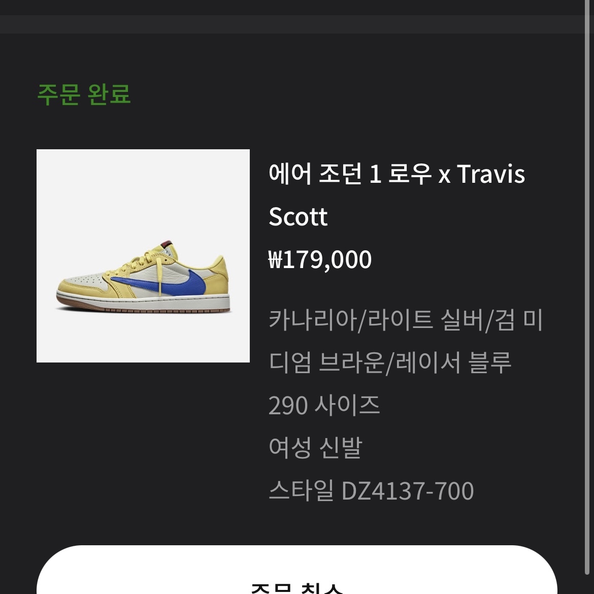 (W) Jordan 1 x Travis Scott Retro Low OG SP Canary 착용 스타일