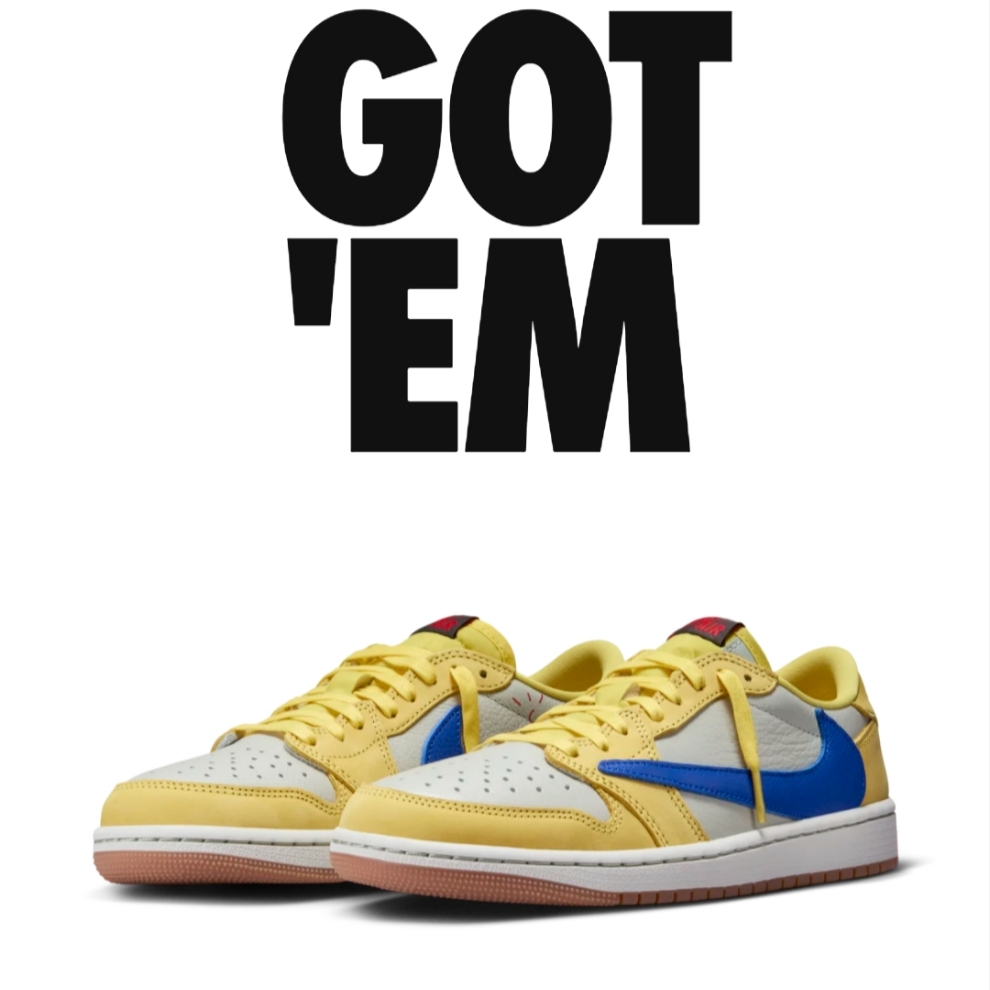 (W) Jordan 1 x Travis Scott Retro Low OG SP Canary 착용 스타일
