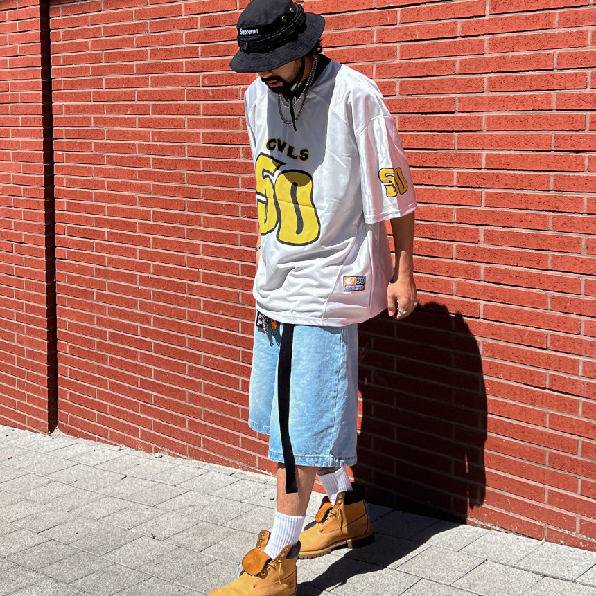 Timberland Premium 6 inch Waterproof Boot Wheat Nubuck - Medium, Supreme Washed Canvas Boonie Black - 24SS 착용 스타일 - 3