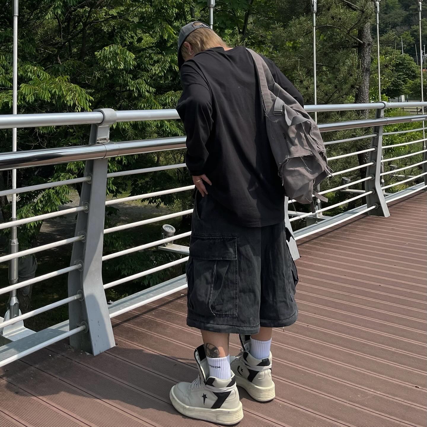 Converse x Drkshdw Turbowpn Pelican 착용 스타일 - 6