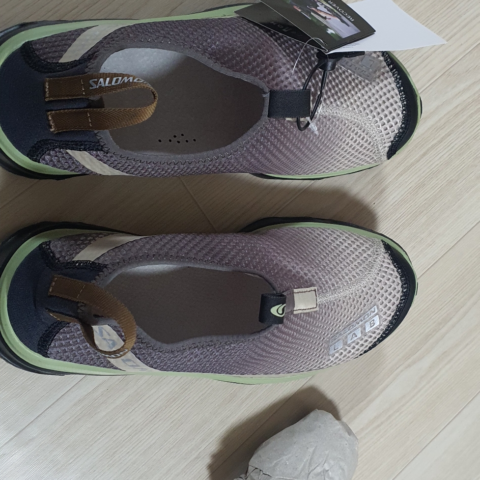 Salomon RX Moc 3.0 Feather Gray Plum Kitten 착용 스타일 - 2