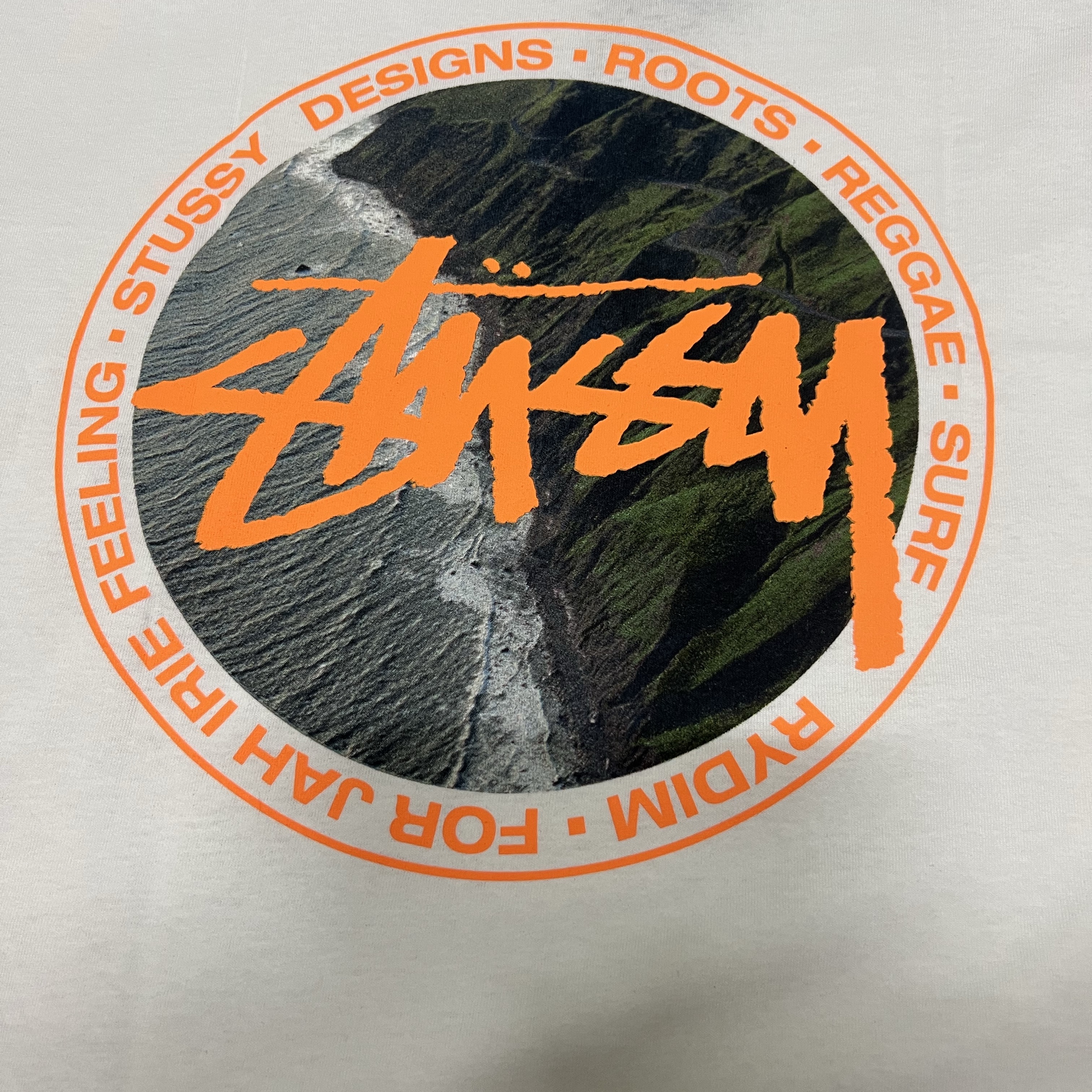 Stussy Coastline T-Shirt White 착용 스타일