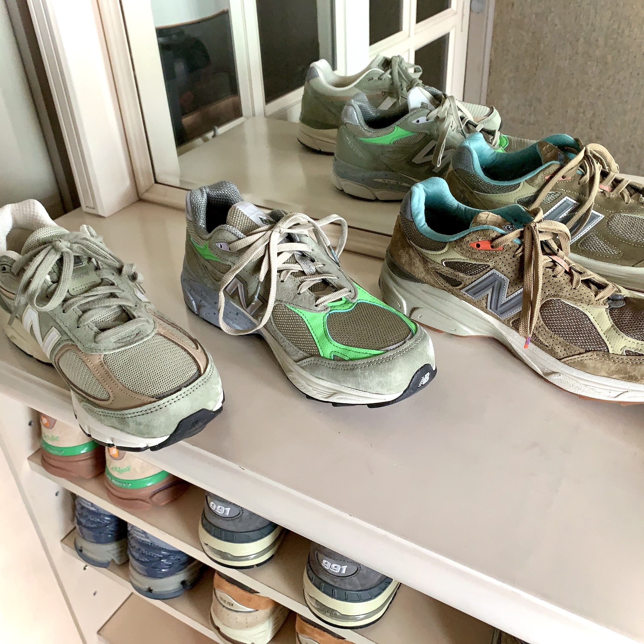 New Balance x Patta 990v3 Made in USA Olive, New Balance x Bodega 990v3 Anniversary 착용 스타일