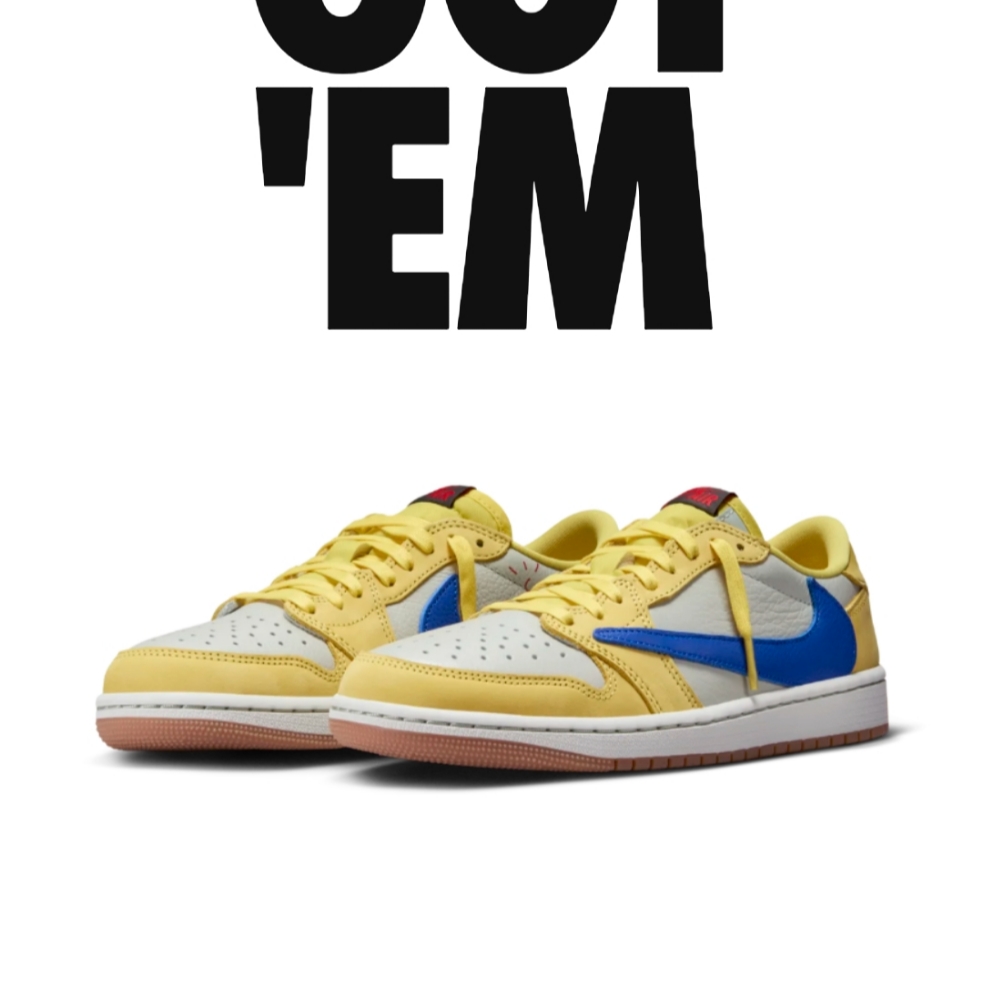 (W) Jordan 1 x Travis Scott Retro Low OG SP Canary 착용 스타일