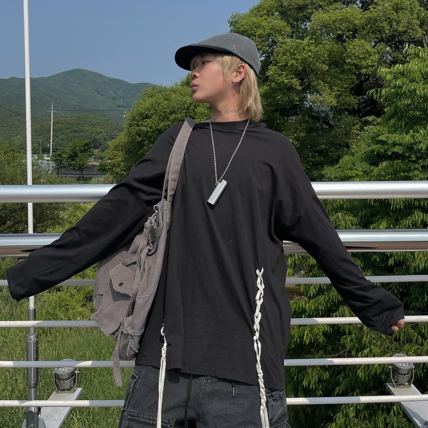 Converse x Drkshdw Turbowpn Pelican 착용 스타일 - 2