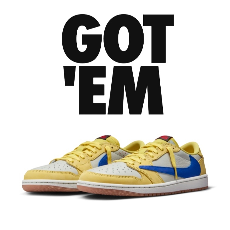 (W) Jordan 1 x Travis Scott Retro Low OG SP Canary 착용 스타일