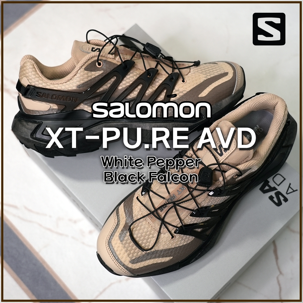 Salomon XT PU.RE ADV White Pepper Black Falcon, Salomon XT PU.RE ADV Black Phantom 착용 스타일 - 2