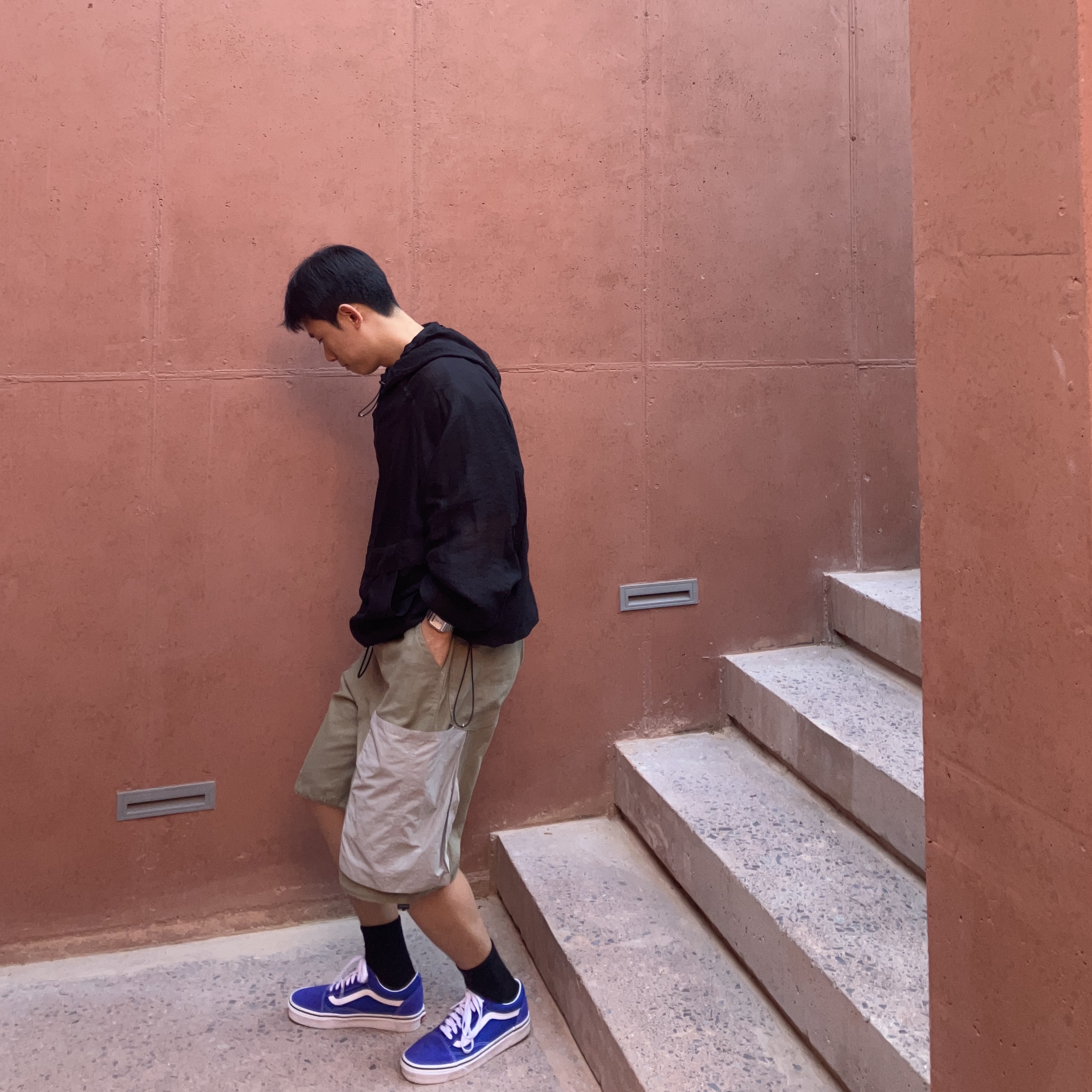 Vans Old Skool Color Theory Beacon Blue 착용 스타일 - 3
