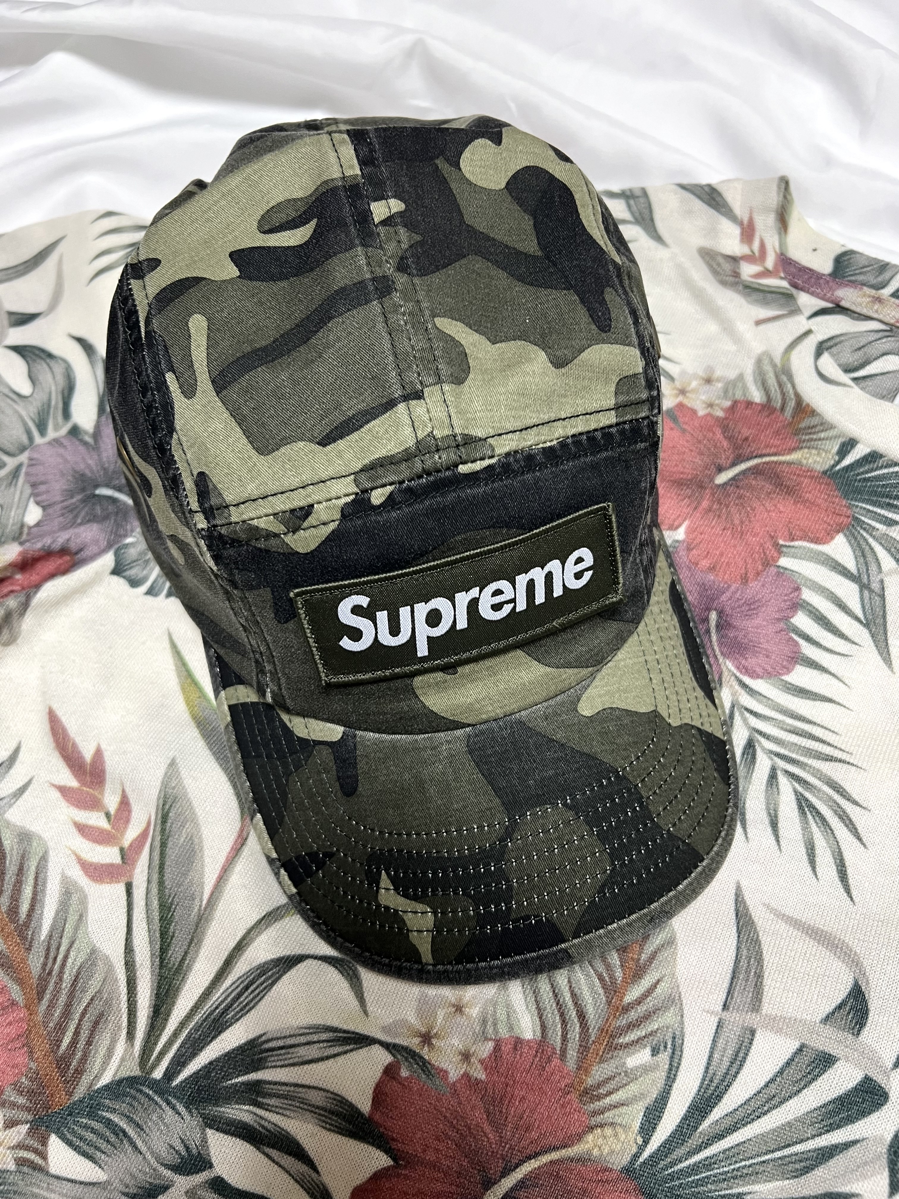 Supreme Military Camp Cap Olive Camo - 23SS 착용 스타일 - 2