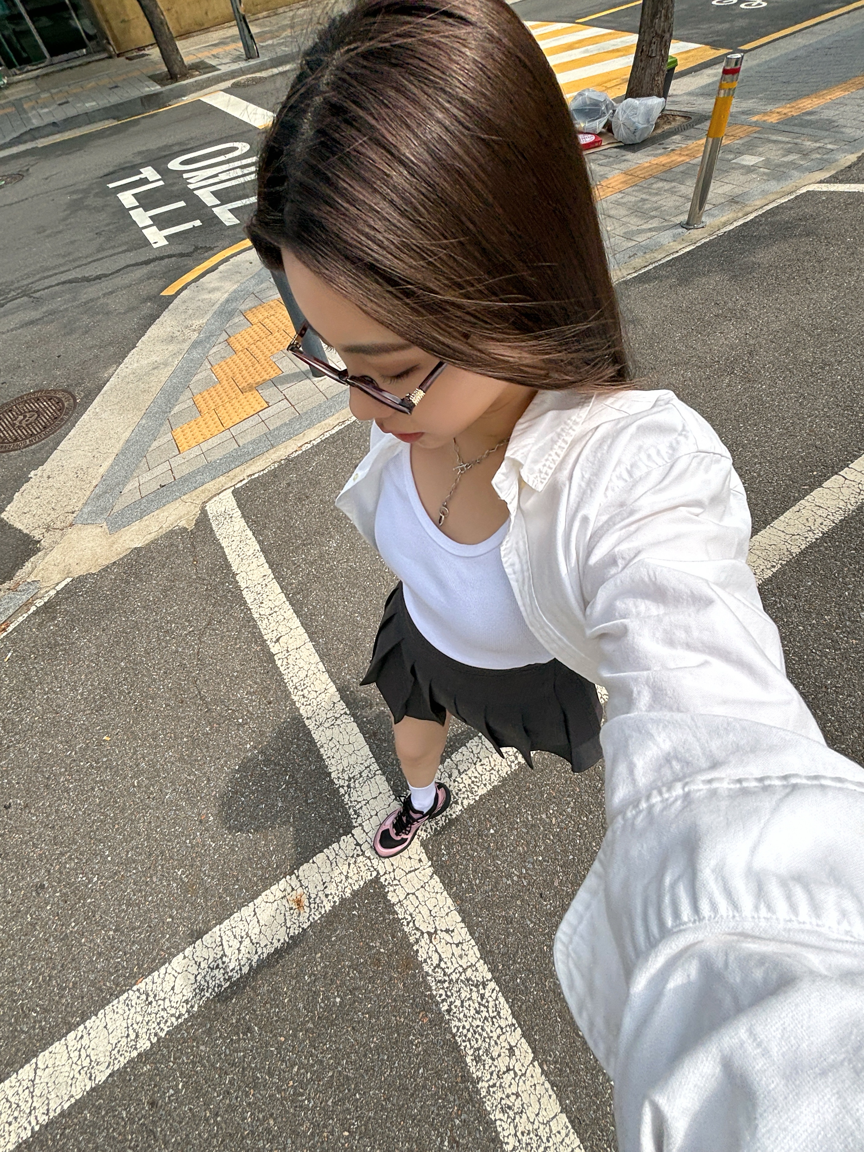 Fila Interun Pink Black, [30% 적립] Polo Ralph Lauren Classic Fit Garment Dyed Oxford Shirt White 착용 스타일 - 1