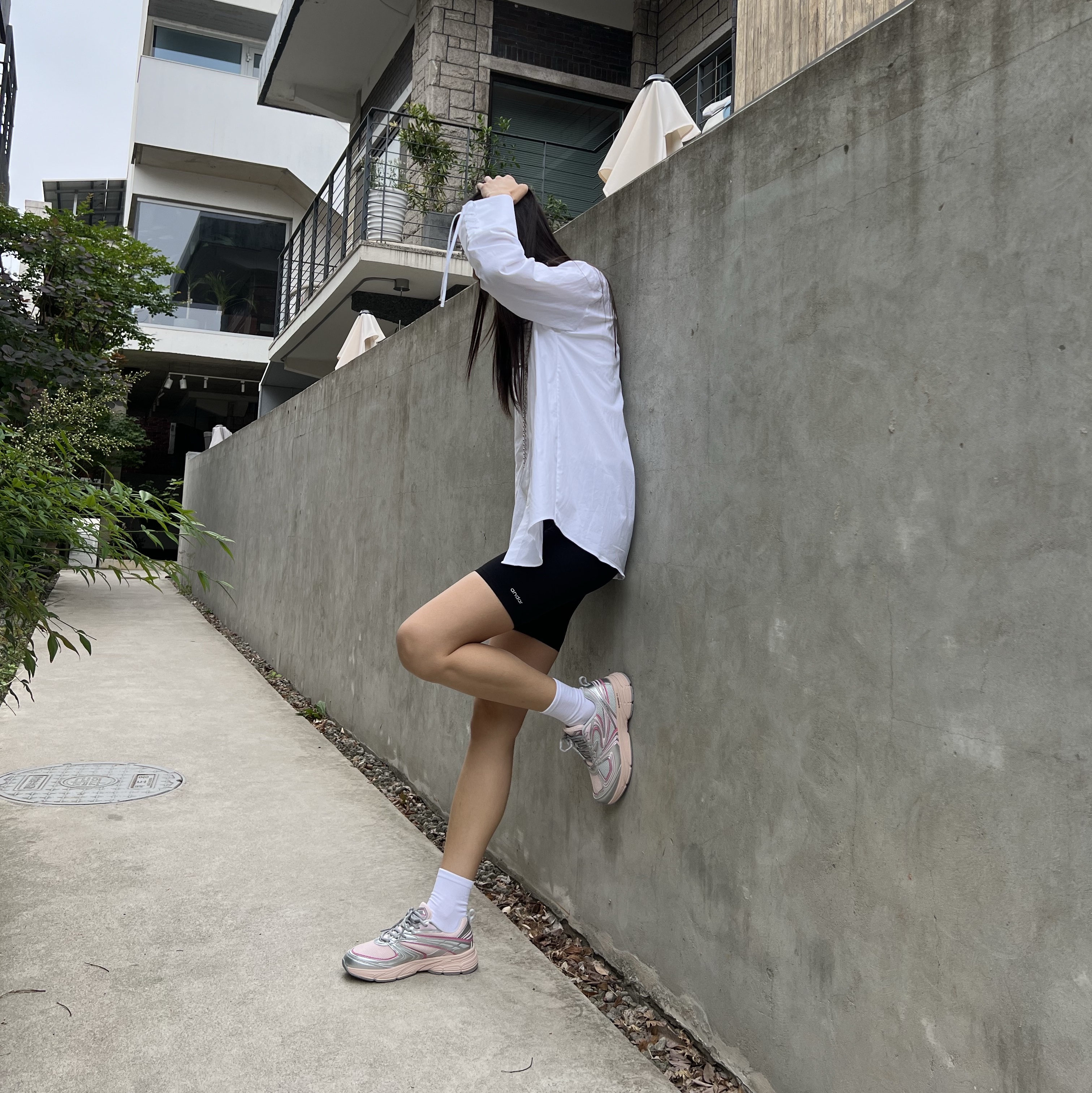 Fila Interun Pink Blossom 착용 스타일 - 1