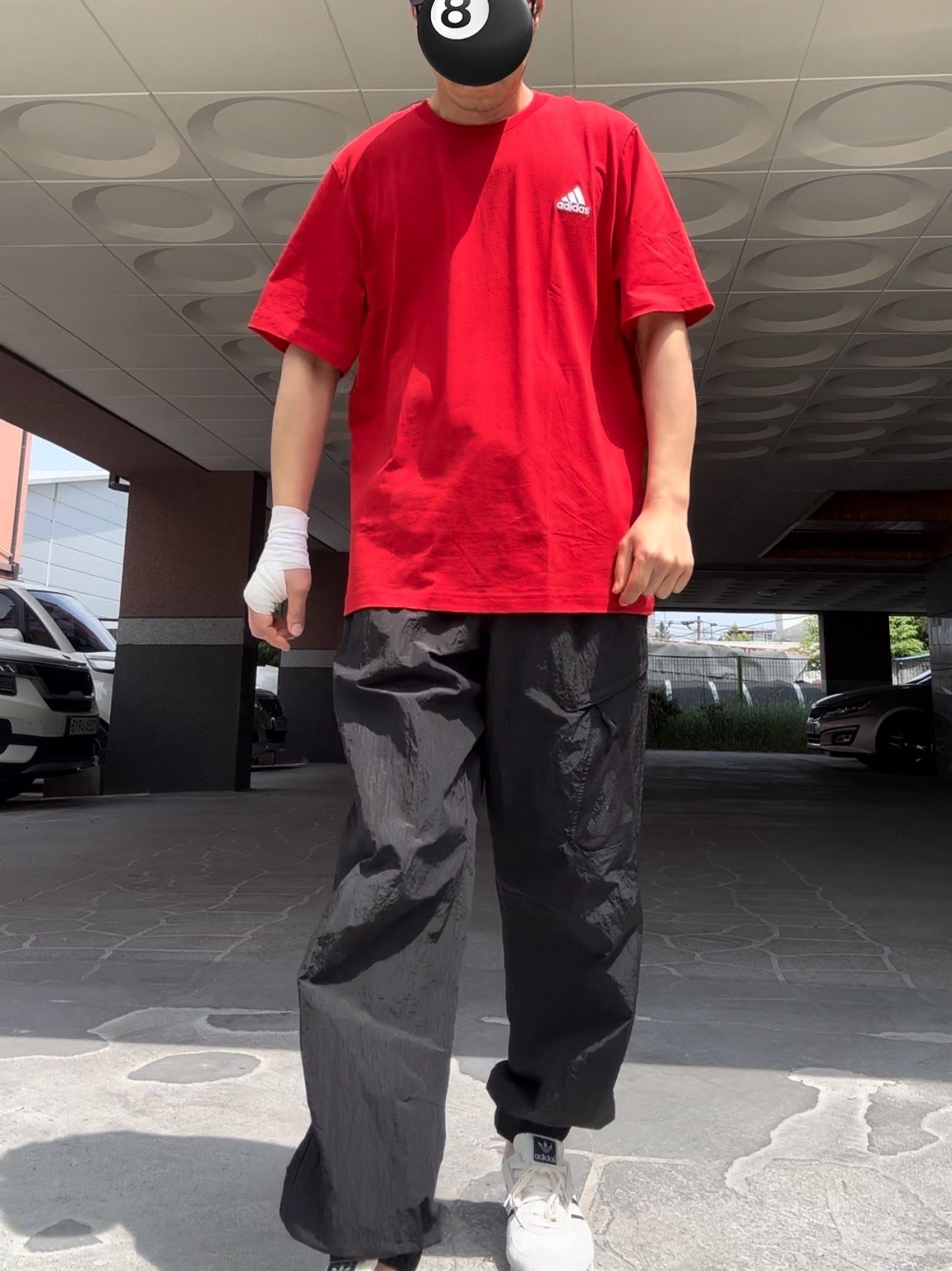 Palace Pro Shell 6-Panel Black - 23FW, Palace Y-Ripstop Shell Jogger Black - 23SS 착용 스타일 - 1
