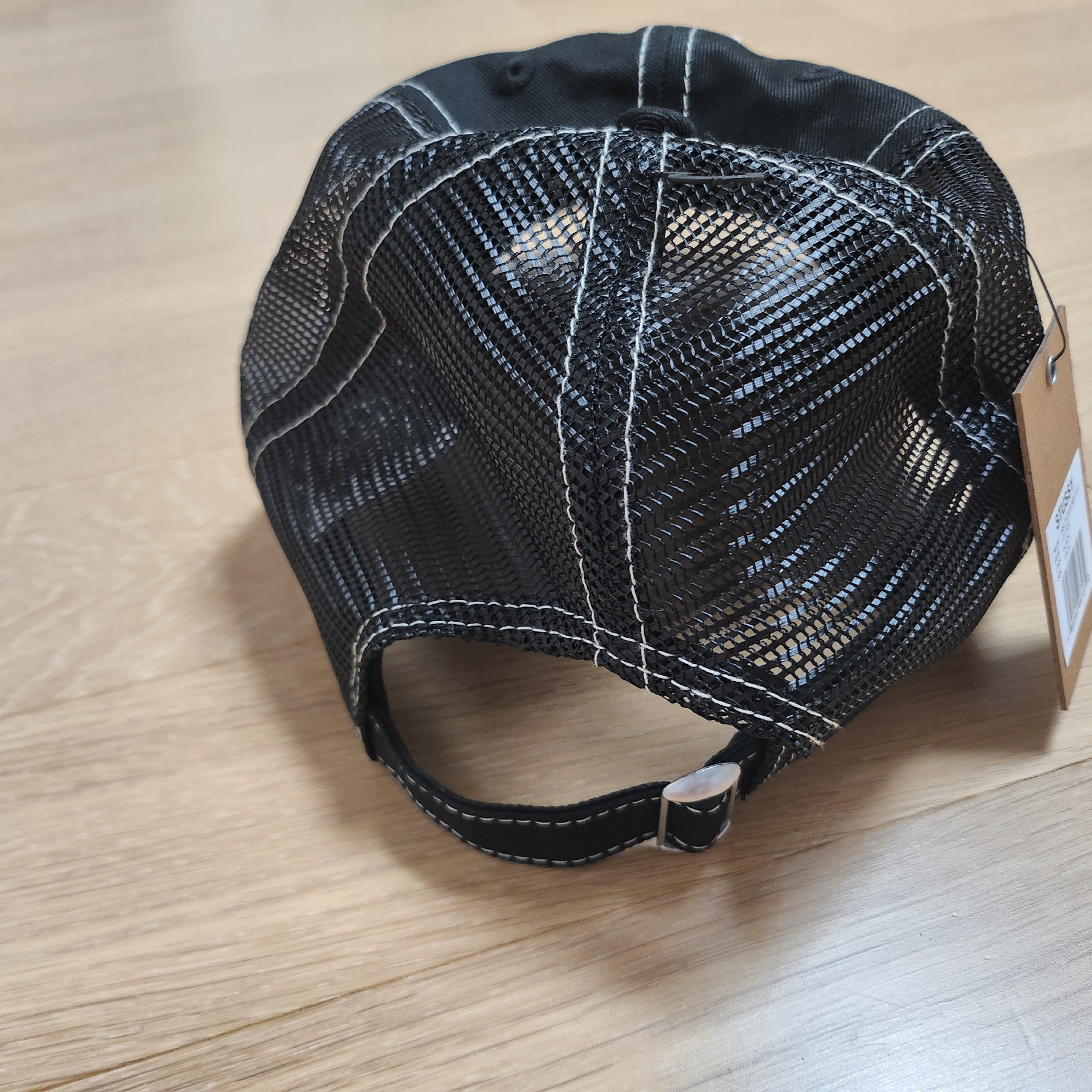 Stussy New Era 9twenty Basic Trucker Black 착용 스타일 - 4