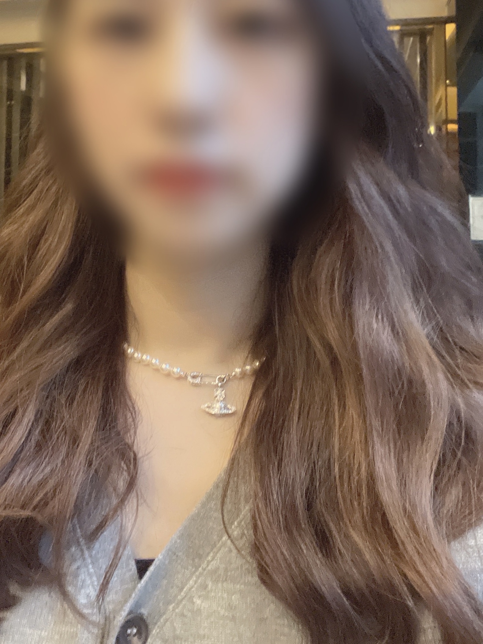Vivienne Westwood Lucrece Pearl Necklace Silver 착용 스타일