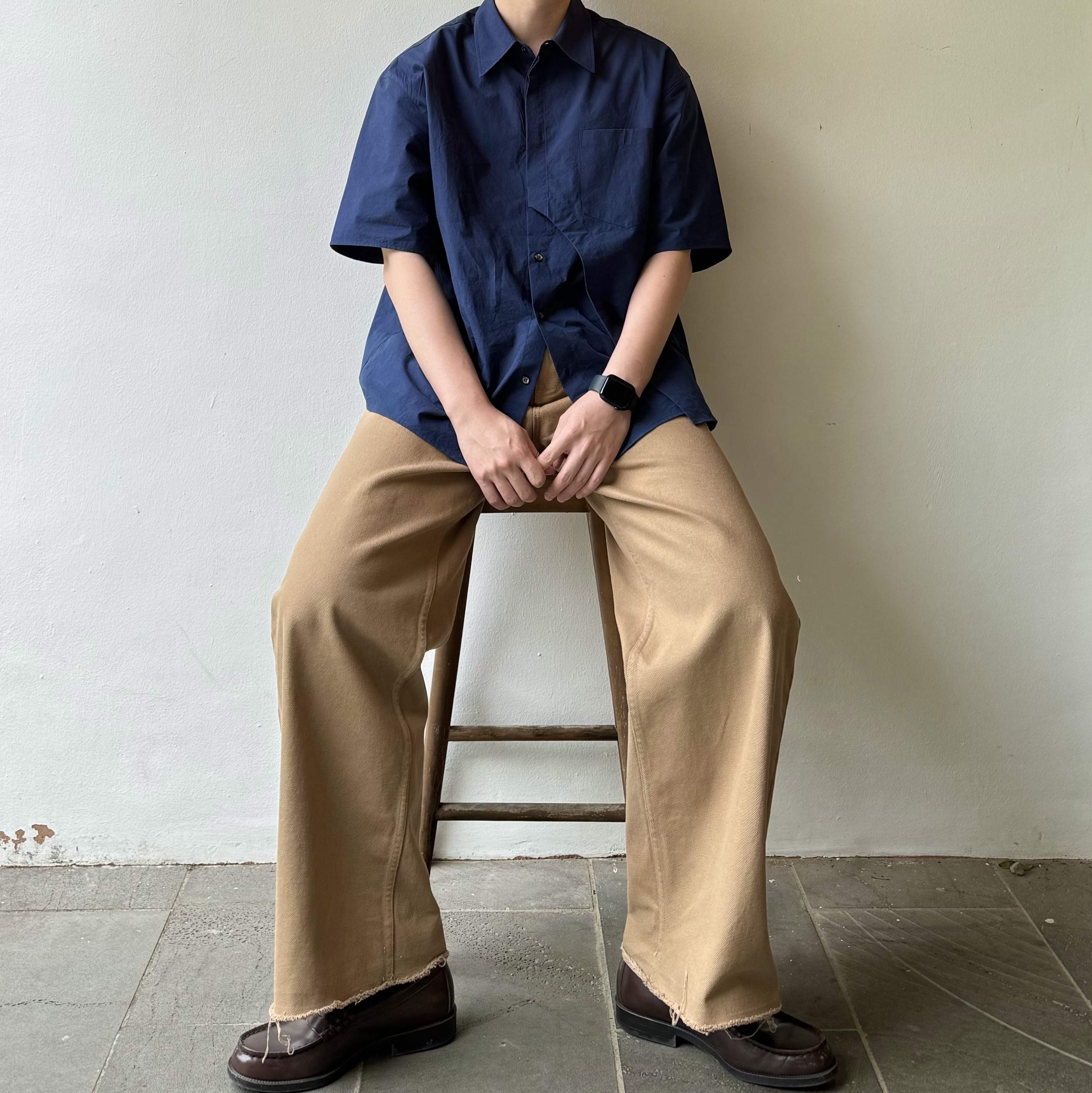 Haruta Leather Penny Loafer Dark Brown 착용 스타일