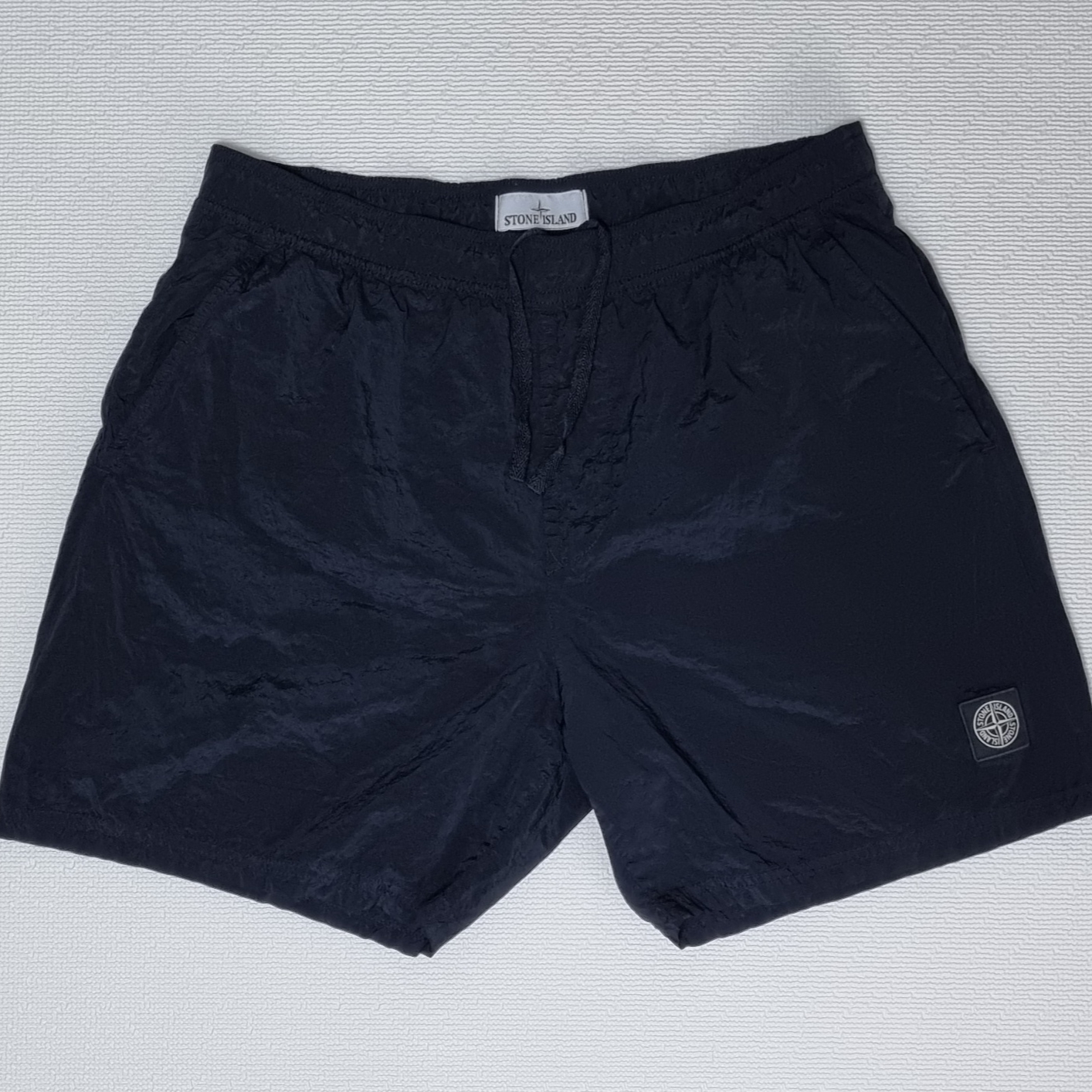 Stone Island B0943 Nylon Metal Swimming Trunk Black - 24SS 착용 스타일 - 1