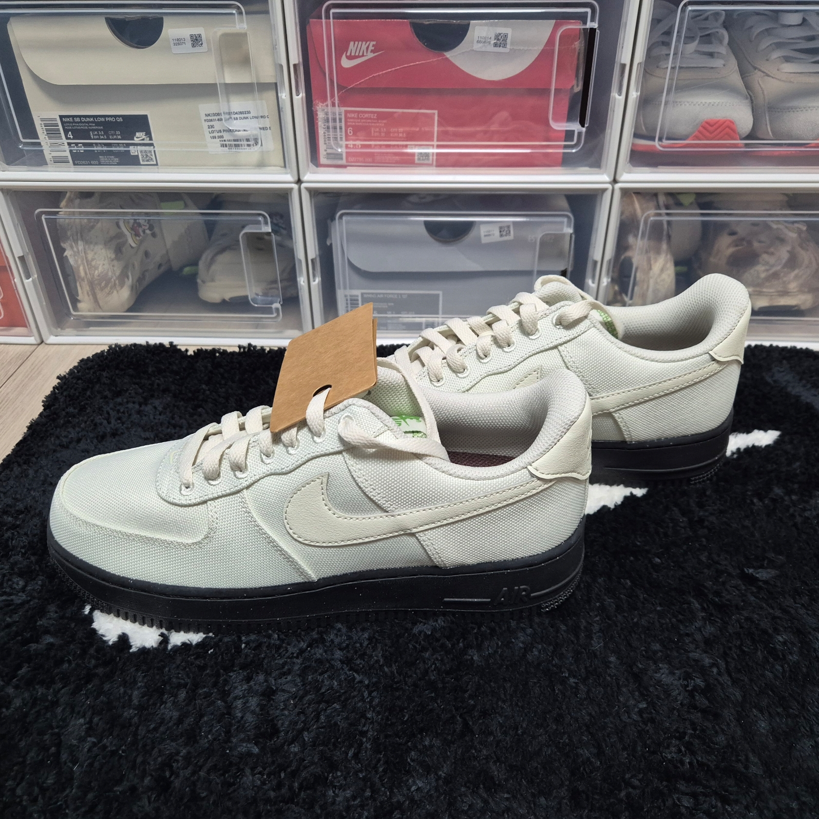 Nike Air Force 1 '07 LV8 Sea Glass Chlorophyll 착용 스타일 - 2