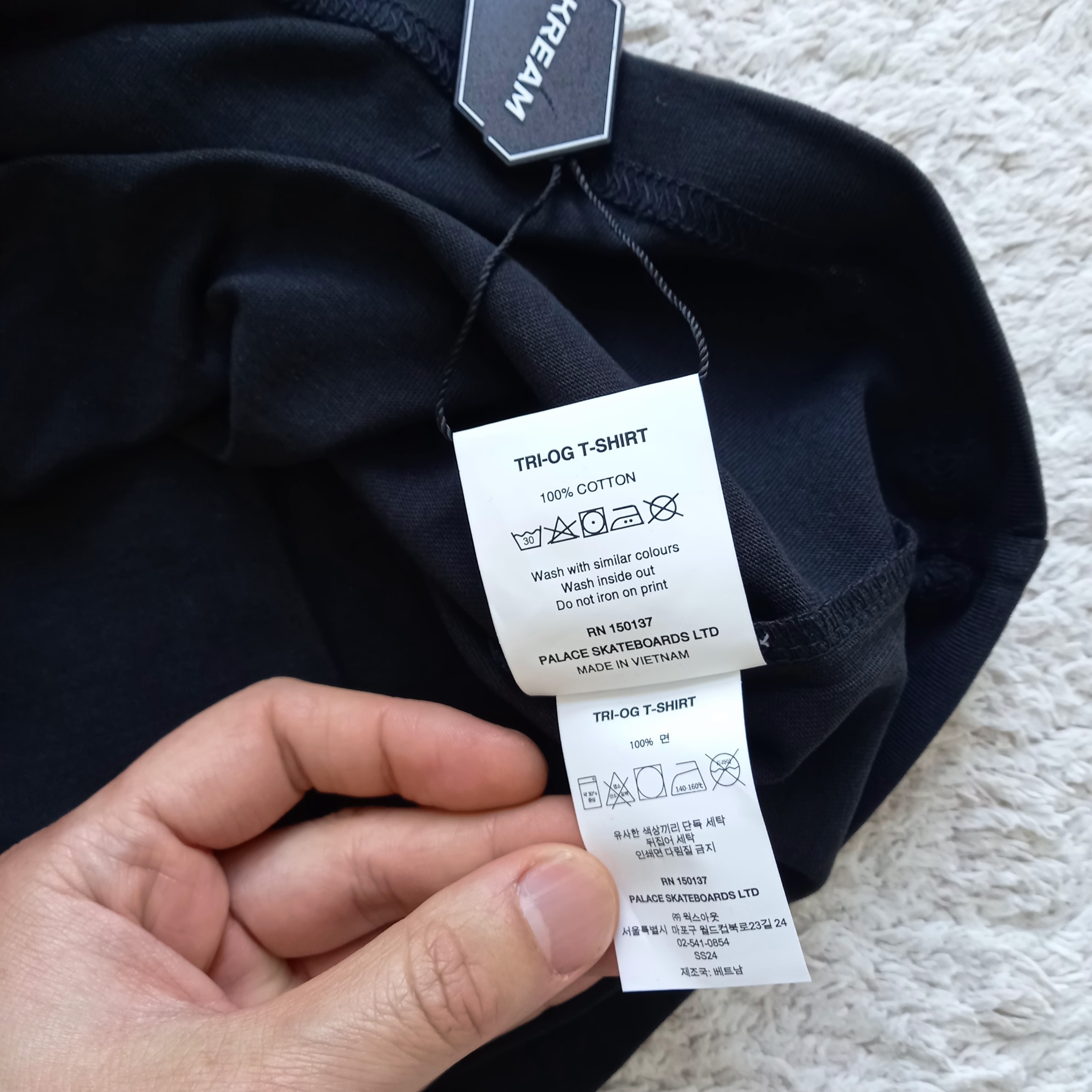 Palace Tri-OG T-Shirt Black - 24SS 착용 스타일 - 4