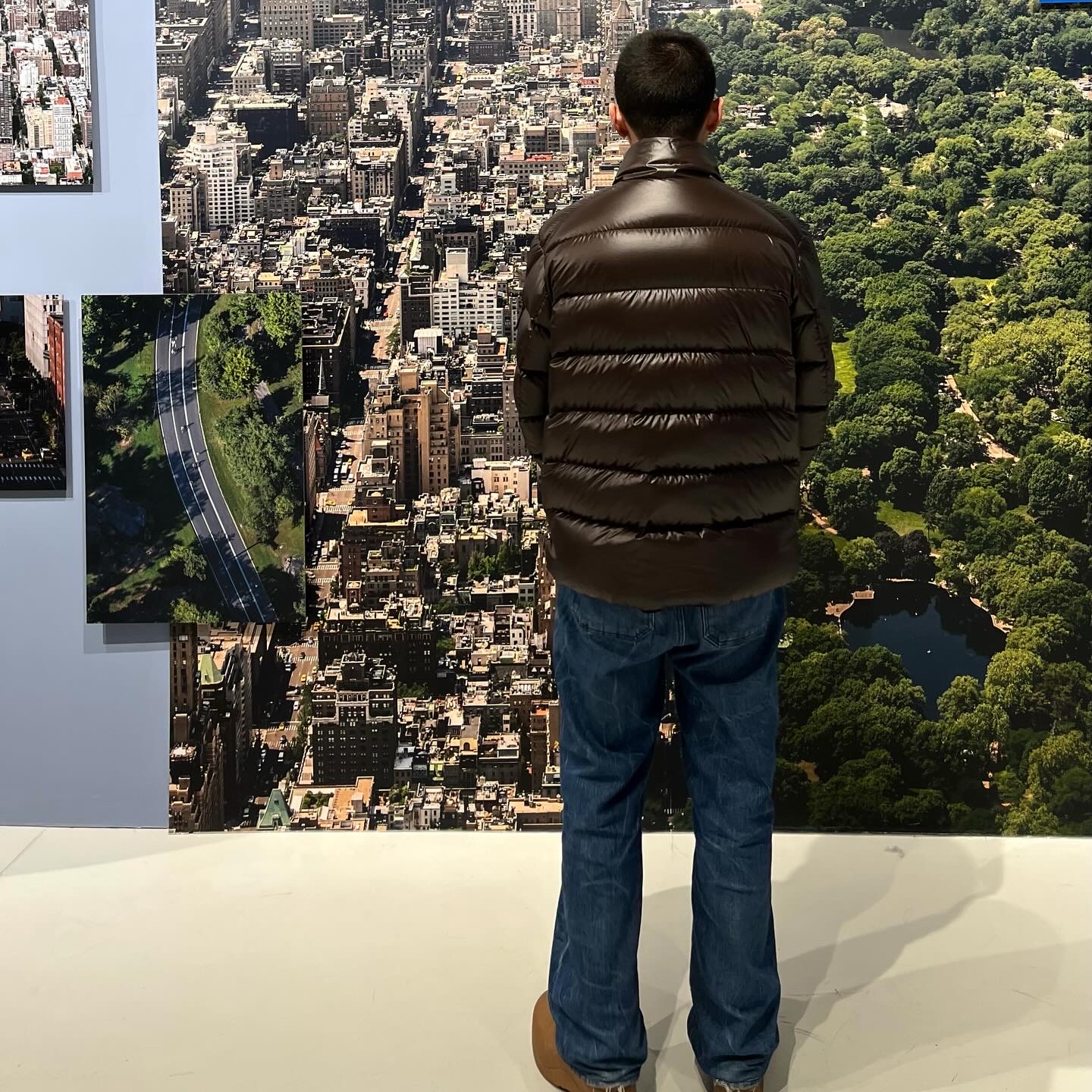 Moncler Lule Short Down Jacket Brown - 23FW, Bottega Veneta Puddle Ankle Boot Jute 착용 스타일 - 2